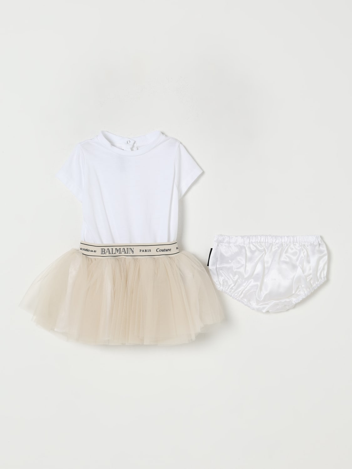 BALMAIN ROMPER: Romper kids Balmain, White - Img 3