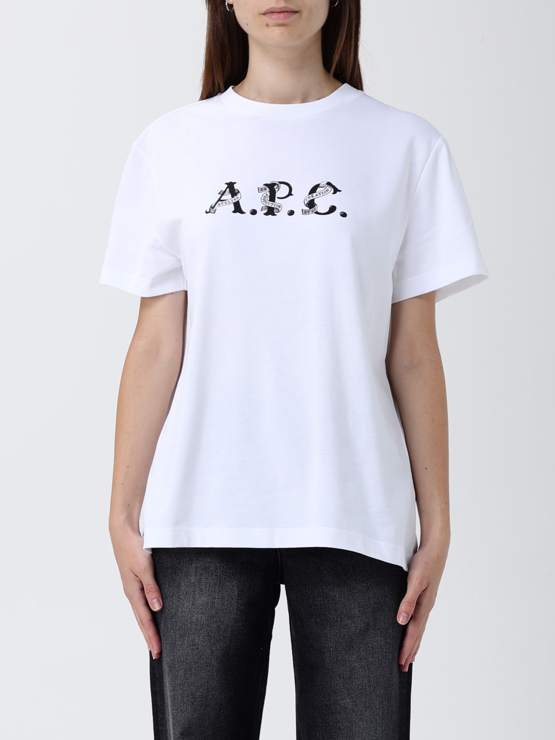 A.P.C. T-SHIRT: T-shirt woman A.P.C., White - Img 1