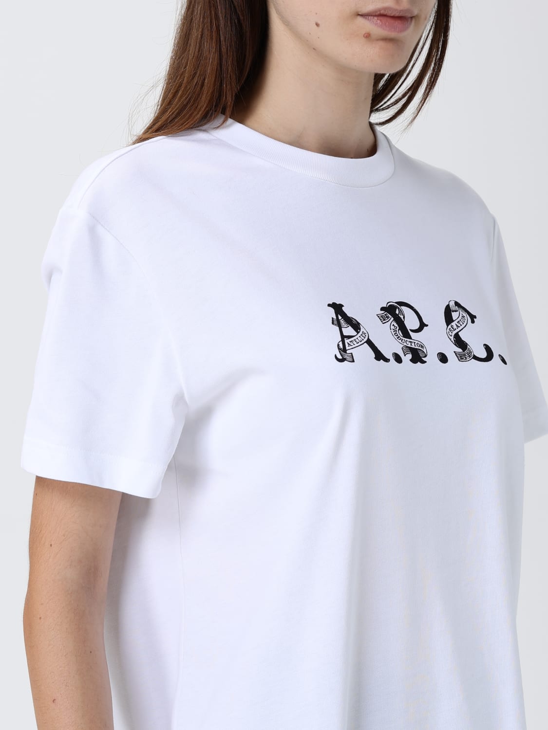 A.P.C. T-SHIRT: T-shirt woman A.P.C., White - Img 4