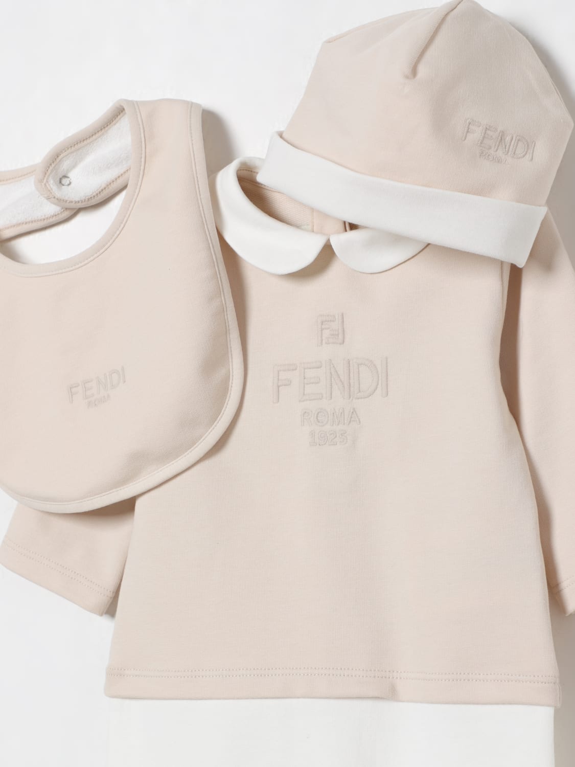 FENDI JUMPSUIT: Tracksuits kids Fendi, Beige - Img 3