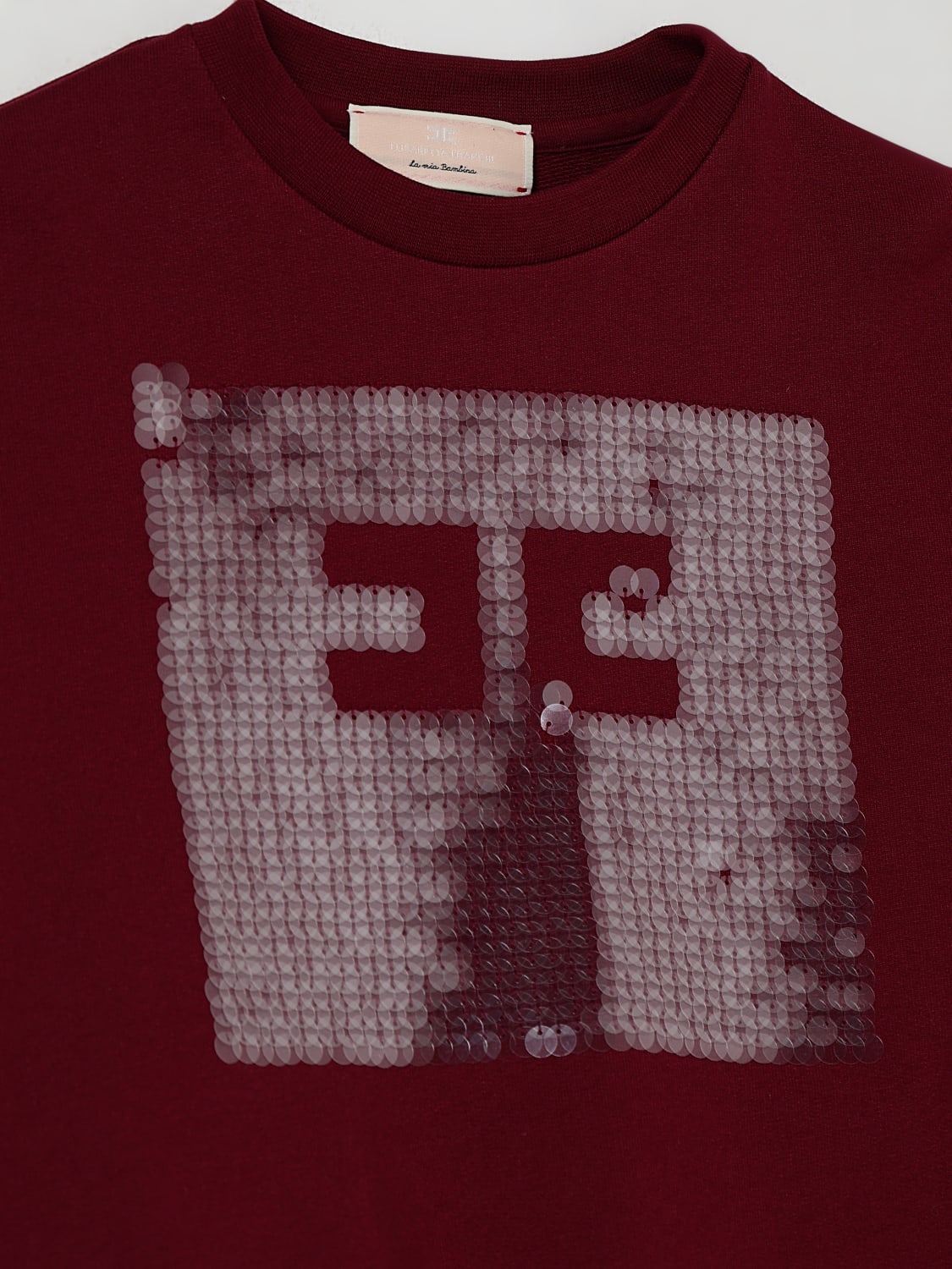 ELISABETTA FRANCHI LA MIA BAMBINA PULLOVER: Pullover kinder Elisabetta Franchi La Mia Bambina, Burgunderrot - Img 3