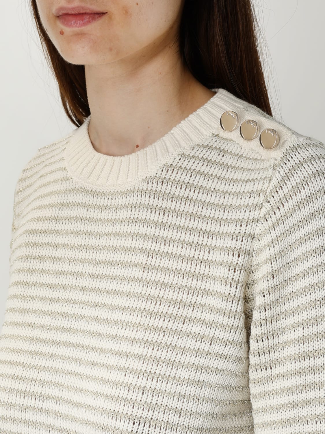 LIU JO 毛衣: 毛衣 女士 Liu Jo, 白色 - Img 3