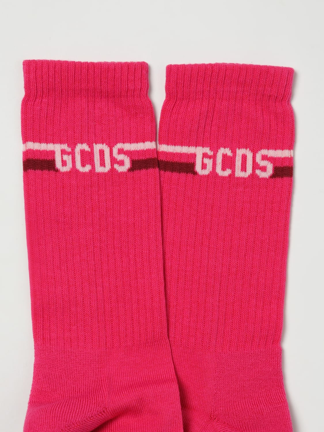 GCDS JUNIOR SOCKS: Underwear kids GCDS Junior, Fuchsia - Img 2