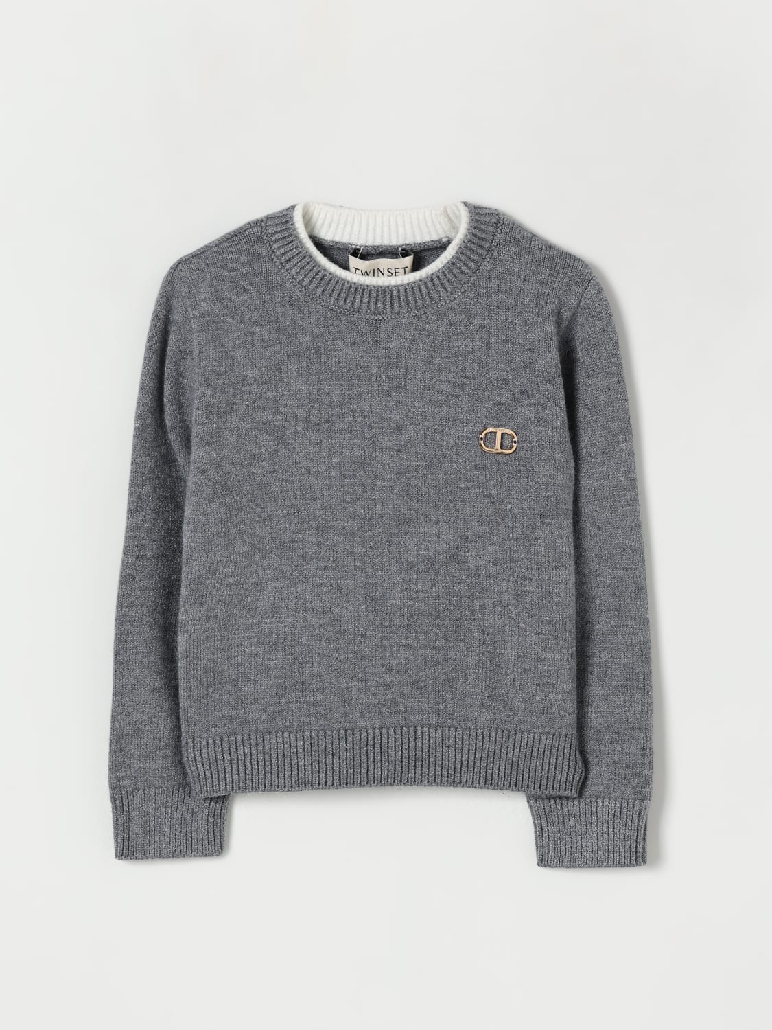 TWINSET PULLOVER: Pullover kinder Twinset, Grau - Img 1