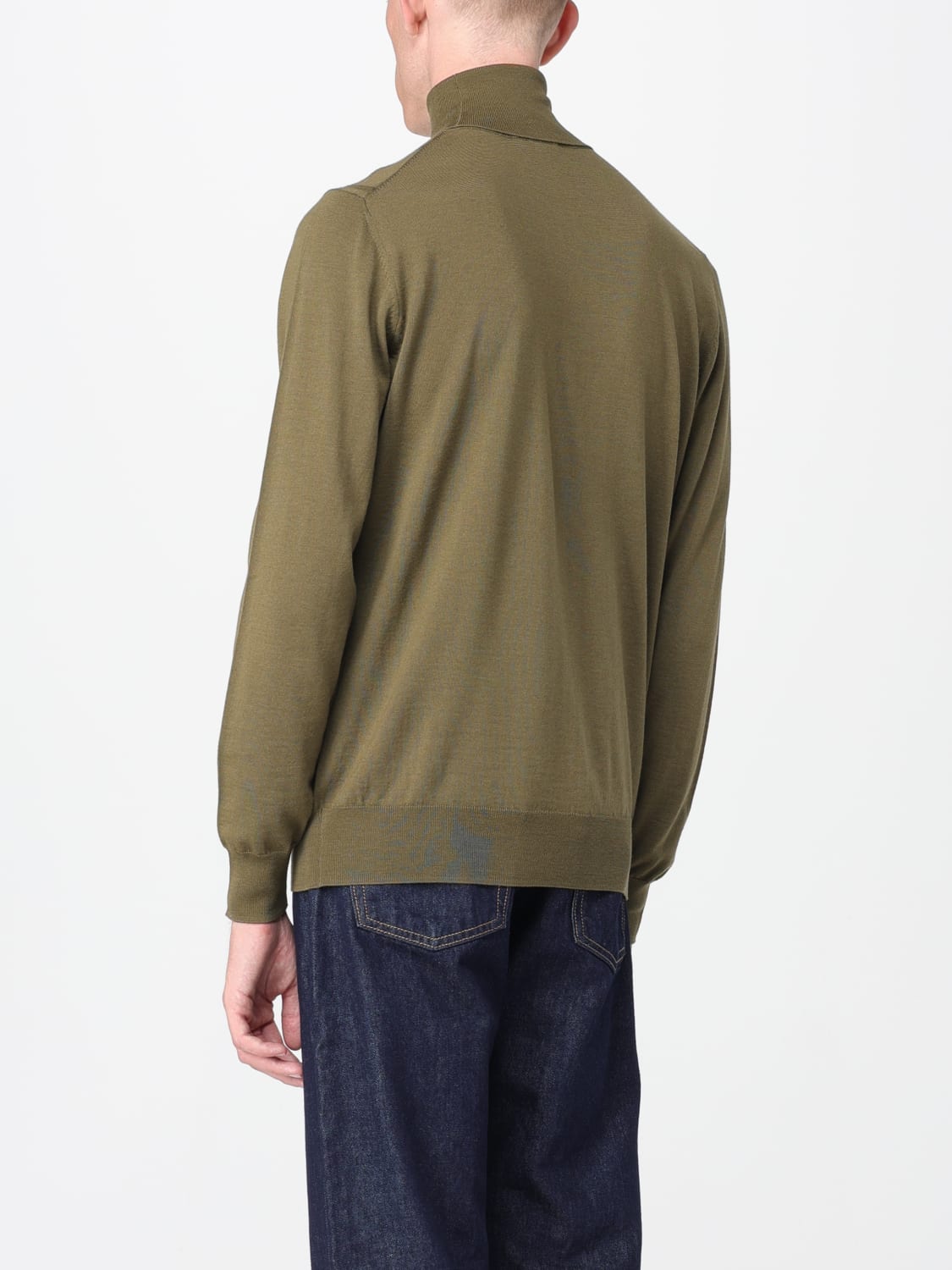 PAOLO PECORA SWEATER: Sweater men Paolo Pecora, Green - Img 2