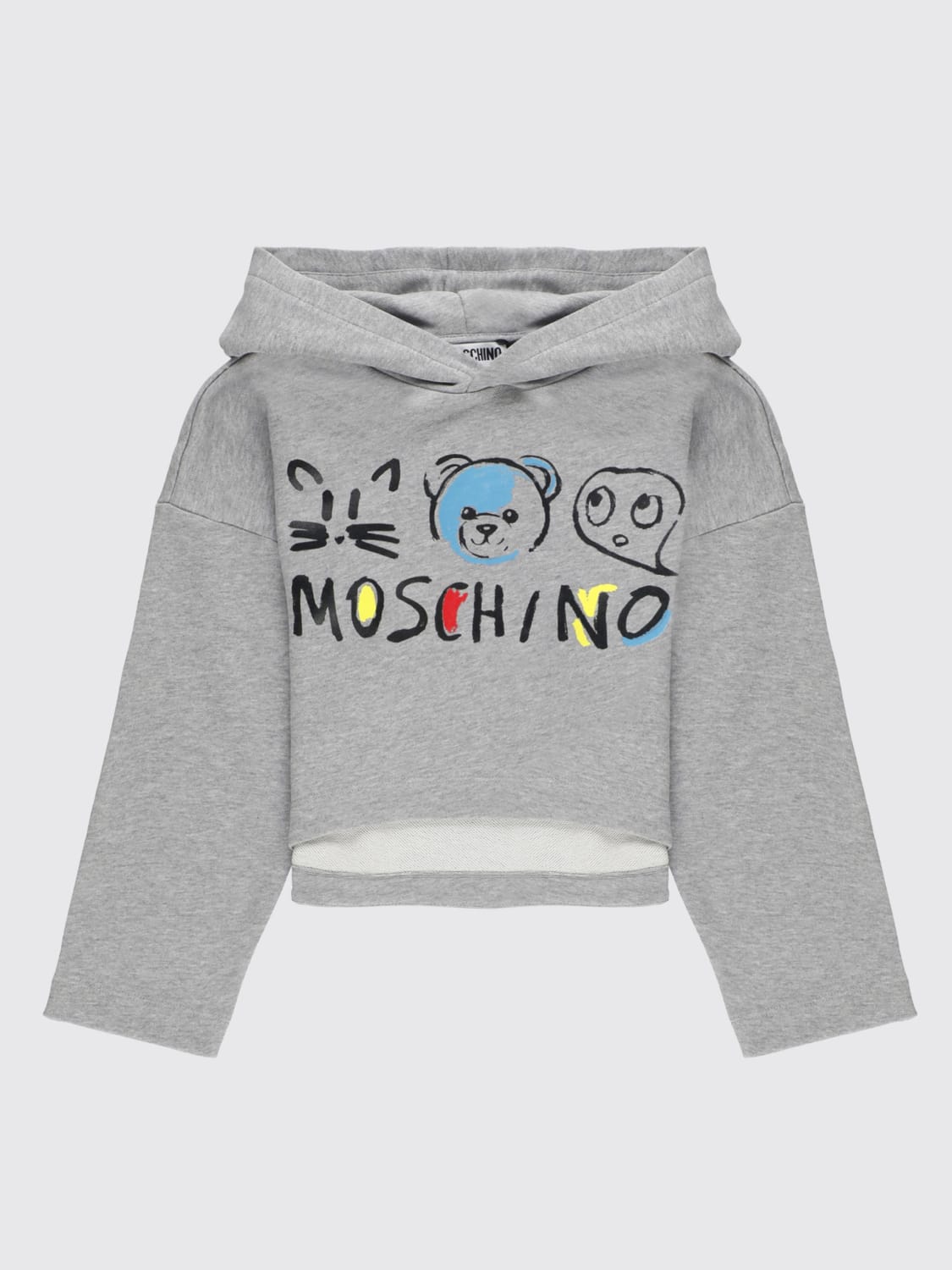 MOSCHINO SWEATER: Sweater kids Moschino, Grey - Img 1