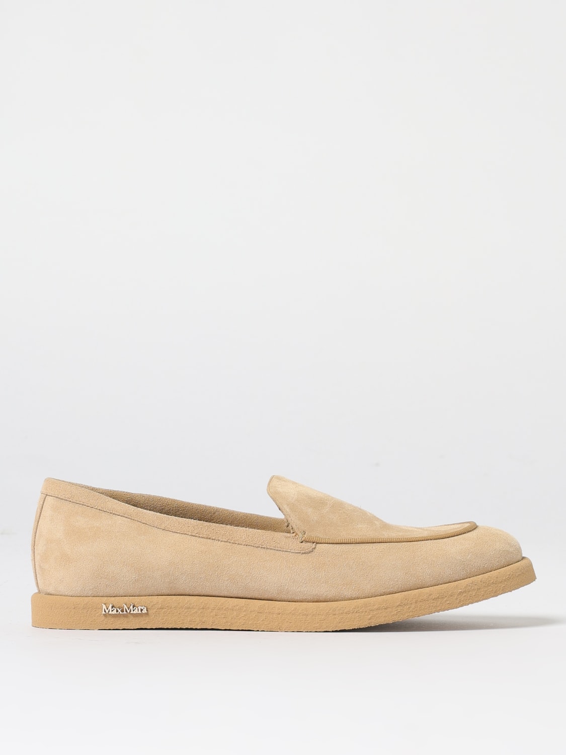 MAX MARA LOAFER: Loafers woman Max Mara, Beige - Img 1
