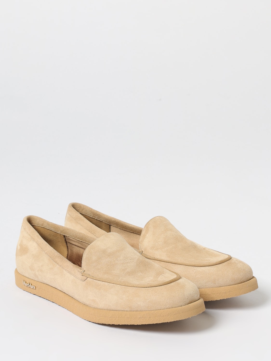 MAX MARA LOAFER: Loafers woman Max Mara, Beige - Img 2