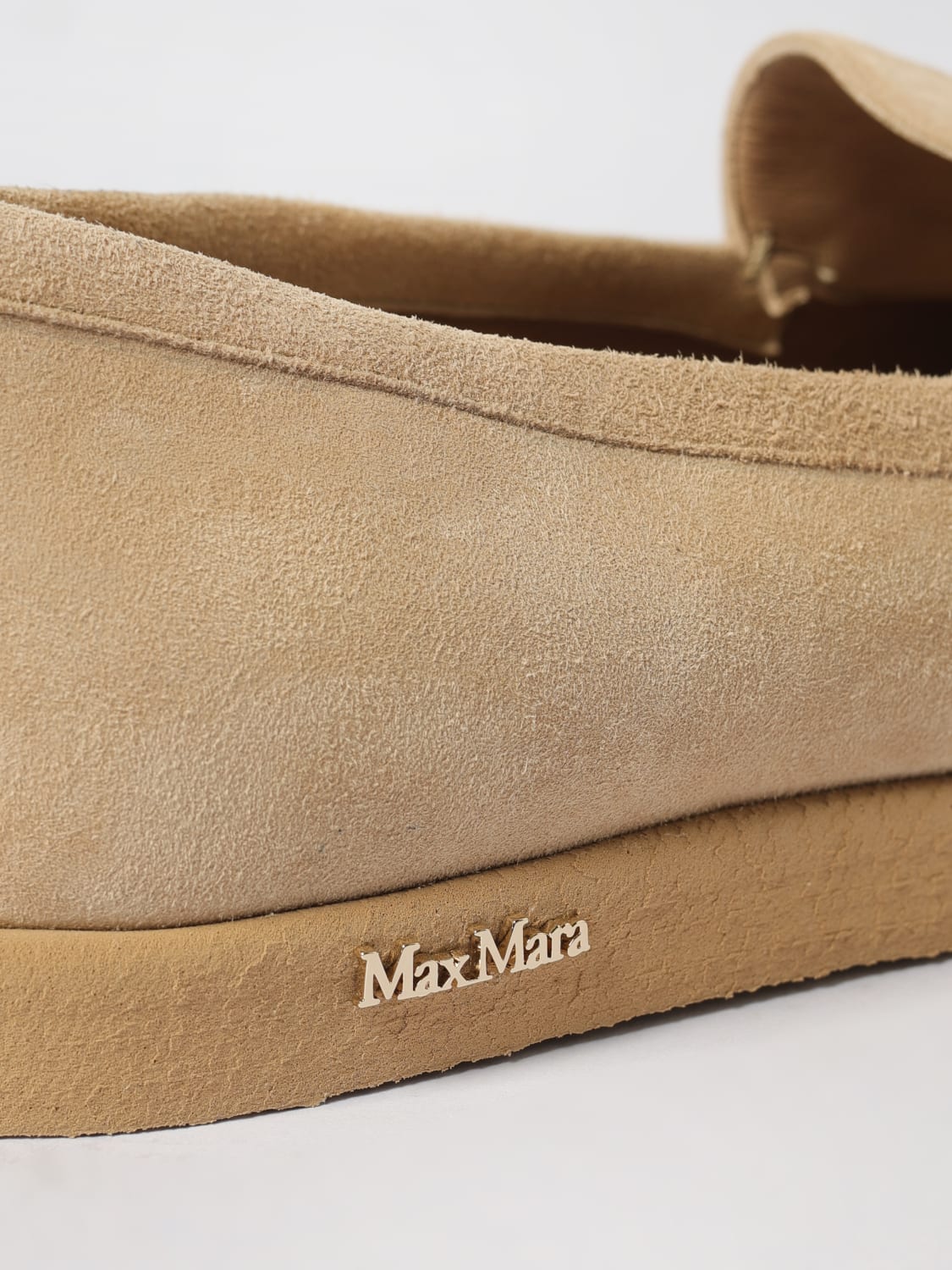 MAX MARA LOAFER: Loafers woman Max Mara, Beige - Img 4