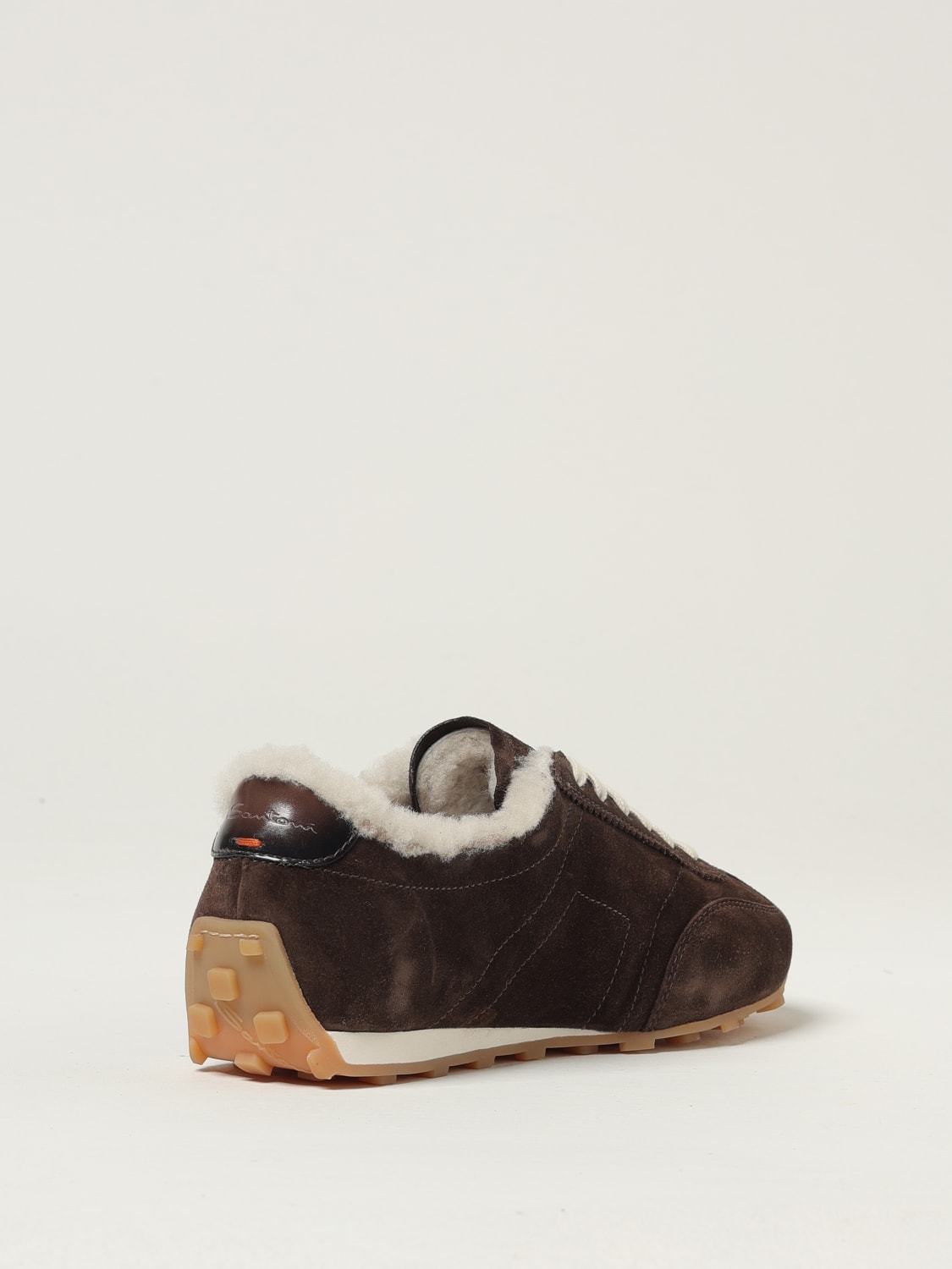 SANTONI SNEAKERS: Sneakers woman Santoni, Brown - Img 3