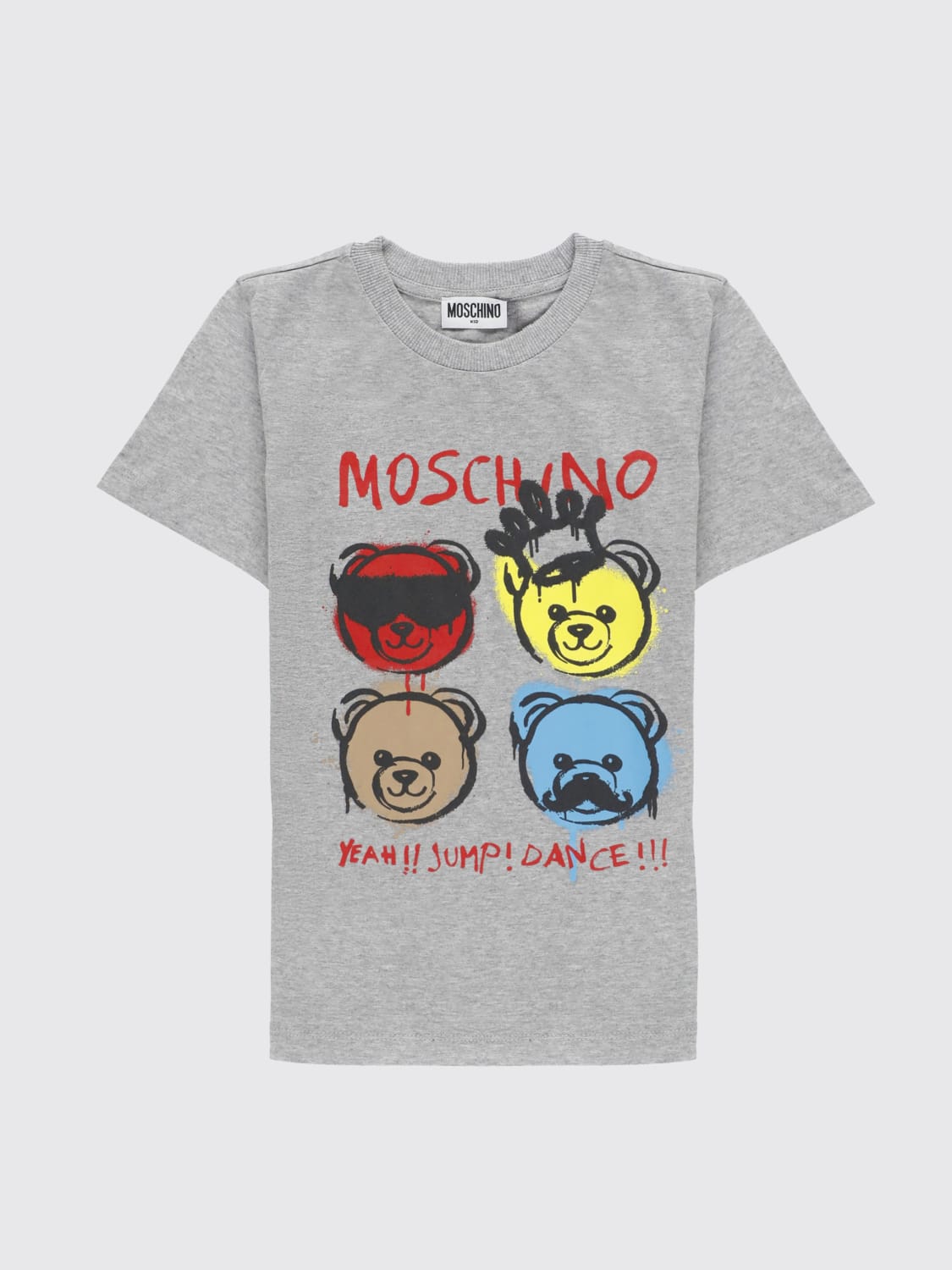 MOSCHINO T-SHIRT: T-shirt kids Moschino, Grey - Img 1