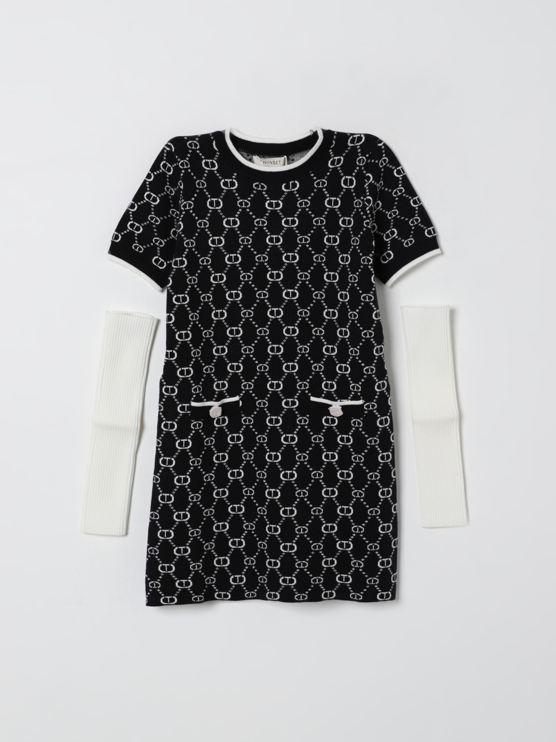 TWINSET DRESS: Dress kids Twinset, Black - Img 1