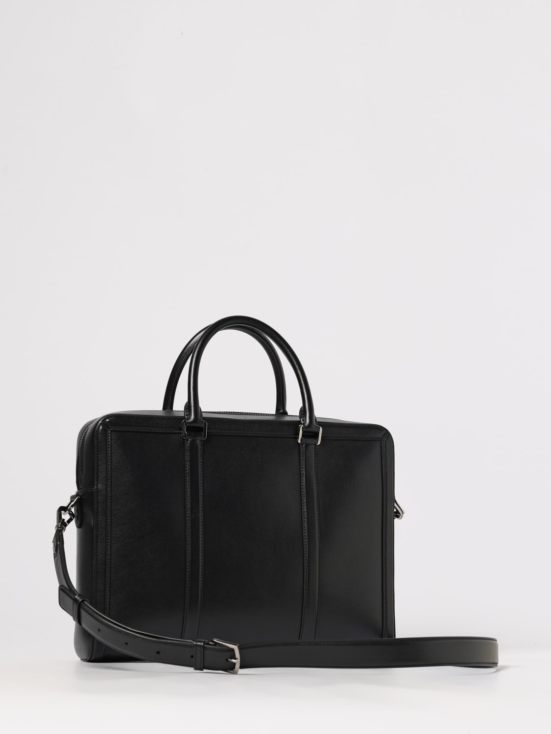 DOLCE & GABBANA BORSA: Borsa Business Vittoria Dolce & Gabbana in pelle , Nero - Img 3
