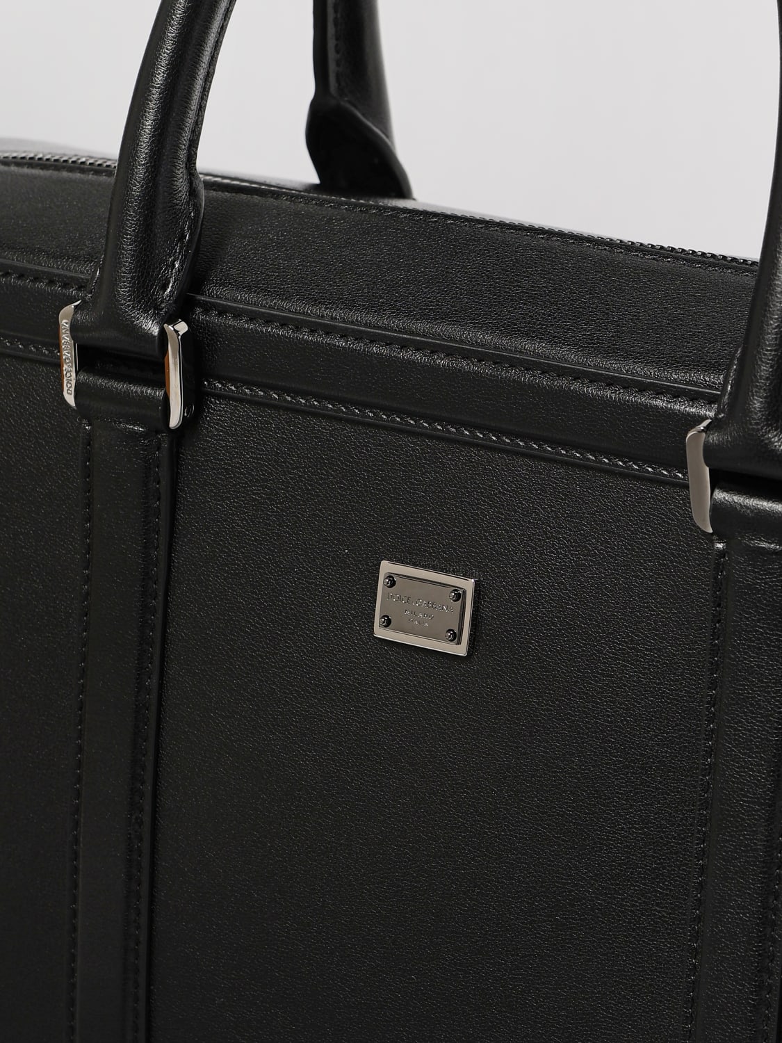 DOLCE & GABBANA BORSA: Borsa Business Vittoria Dolce & Gabbana in pelle , Nero - Img 4