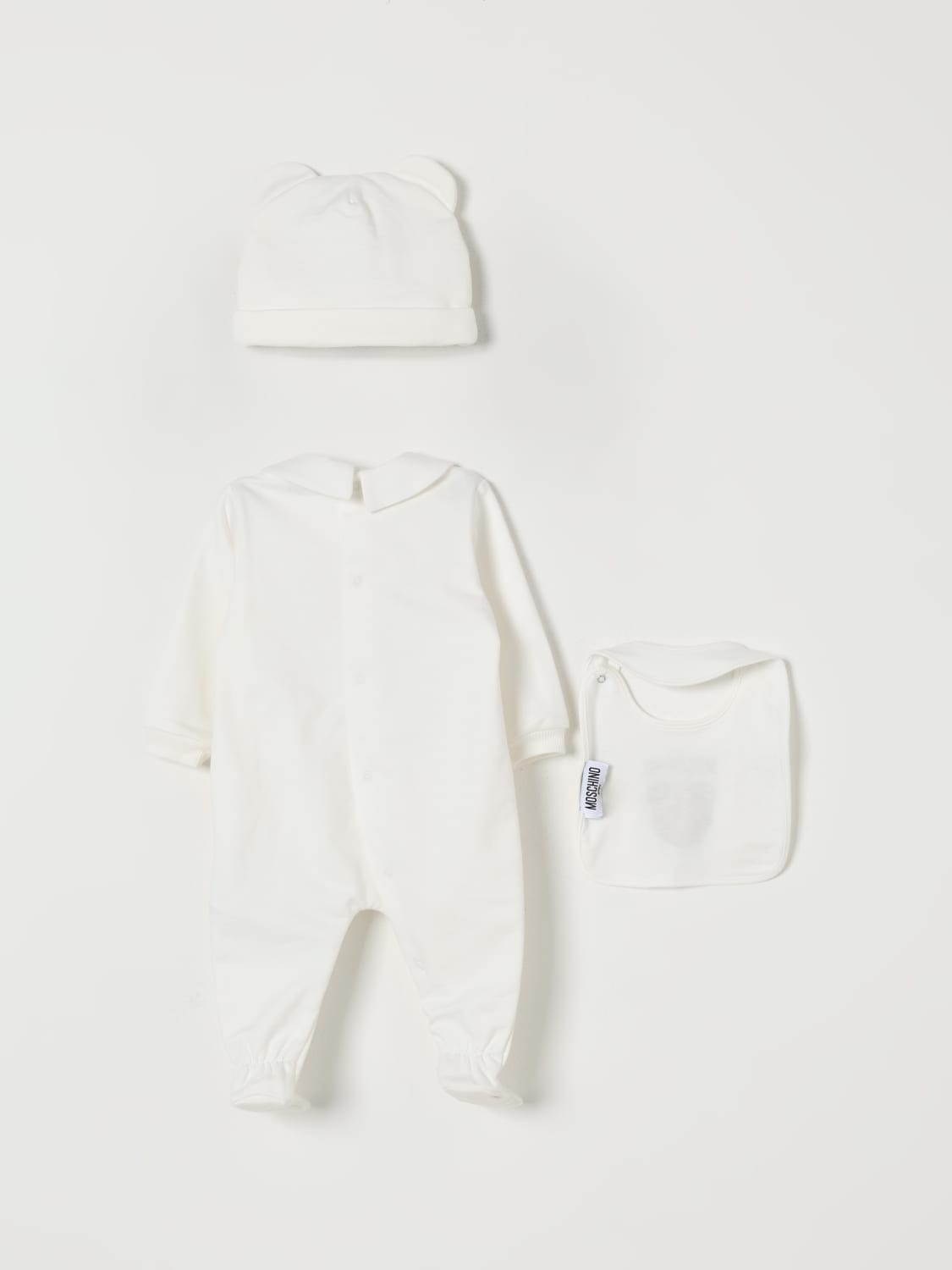 MOSCHINO COMPLETO: Coordinato in cotone Teddy Moschino, Bianco - Img 2