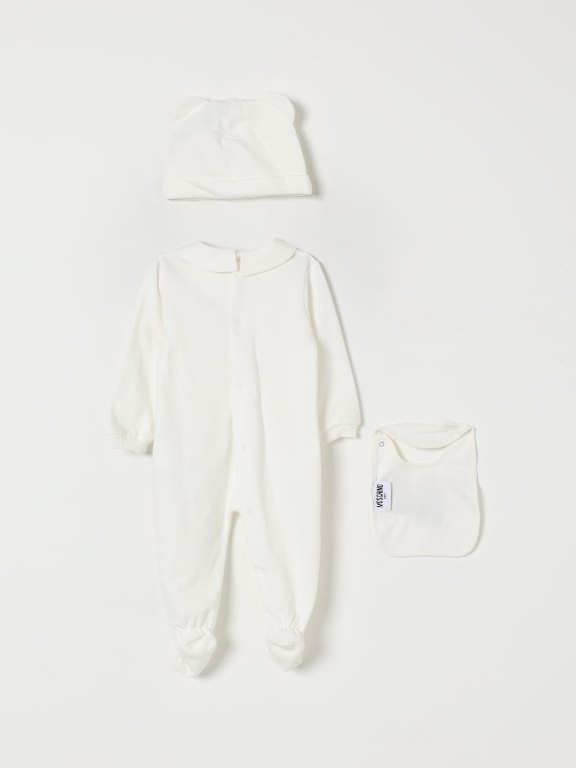 MOSCHINO BABY-OVERALL: Overall kinder Moschino, Weiß - Img 2
