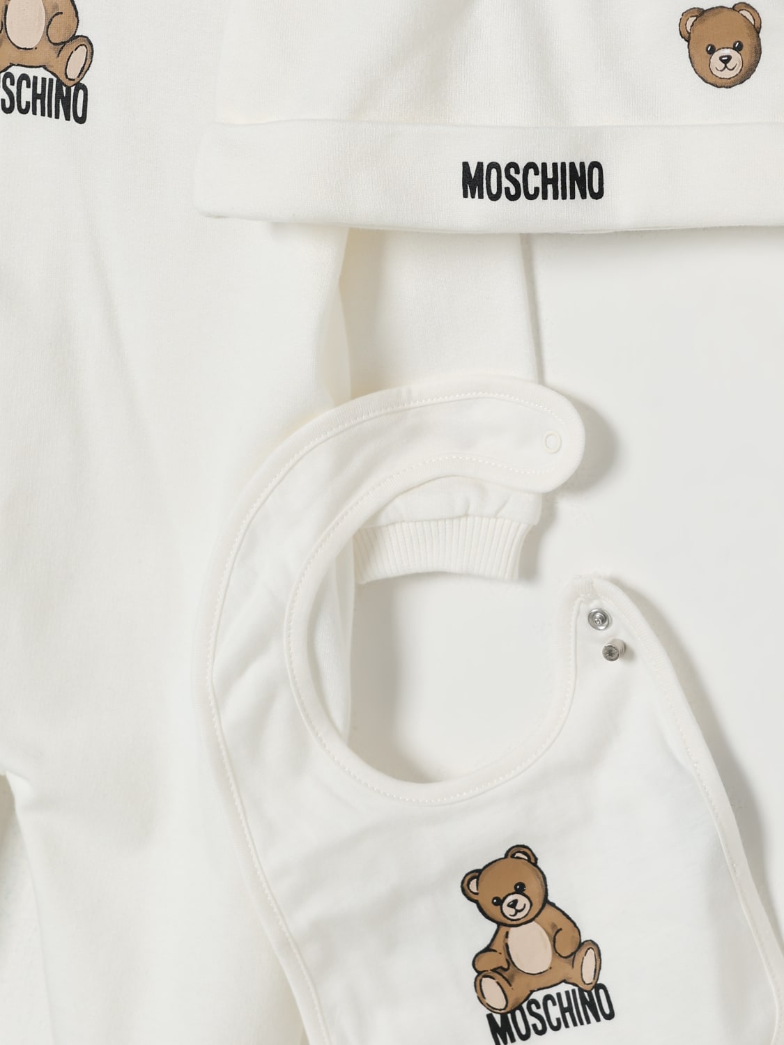 MOSCHINO BABY-OVERALL: Overall kinder Moschino, Weiß - Img 3