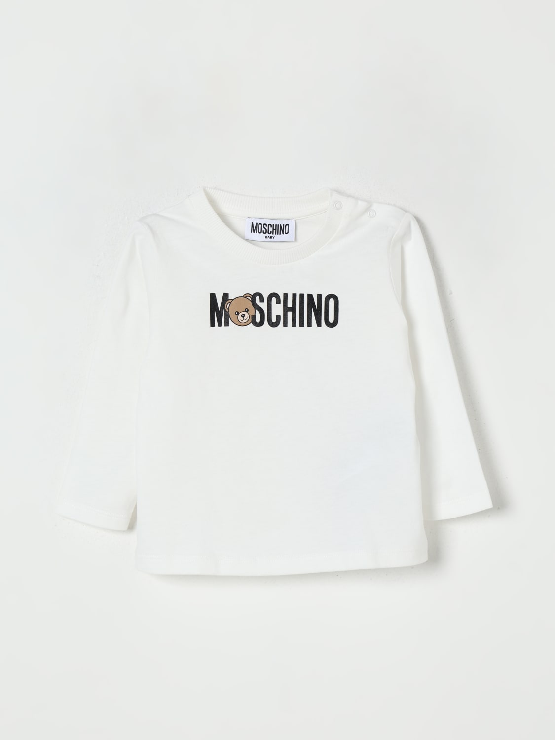MOSCHINO T-SHIRT: Sweater kids Moschino, White - Img 1