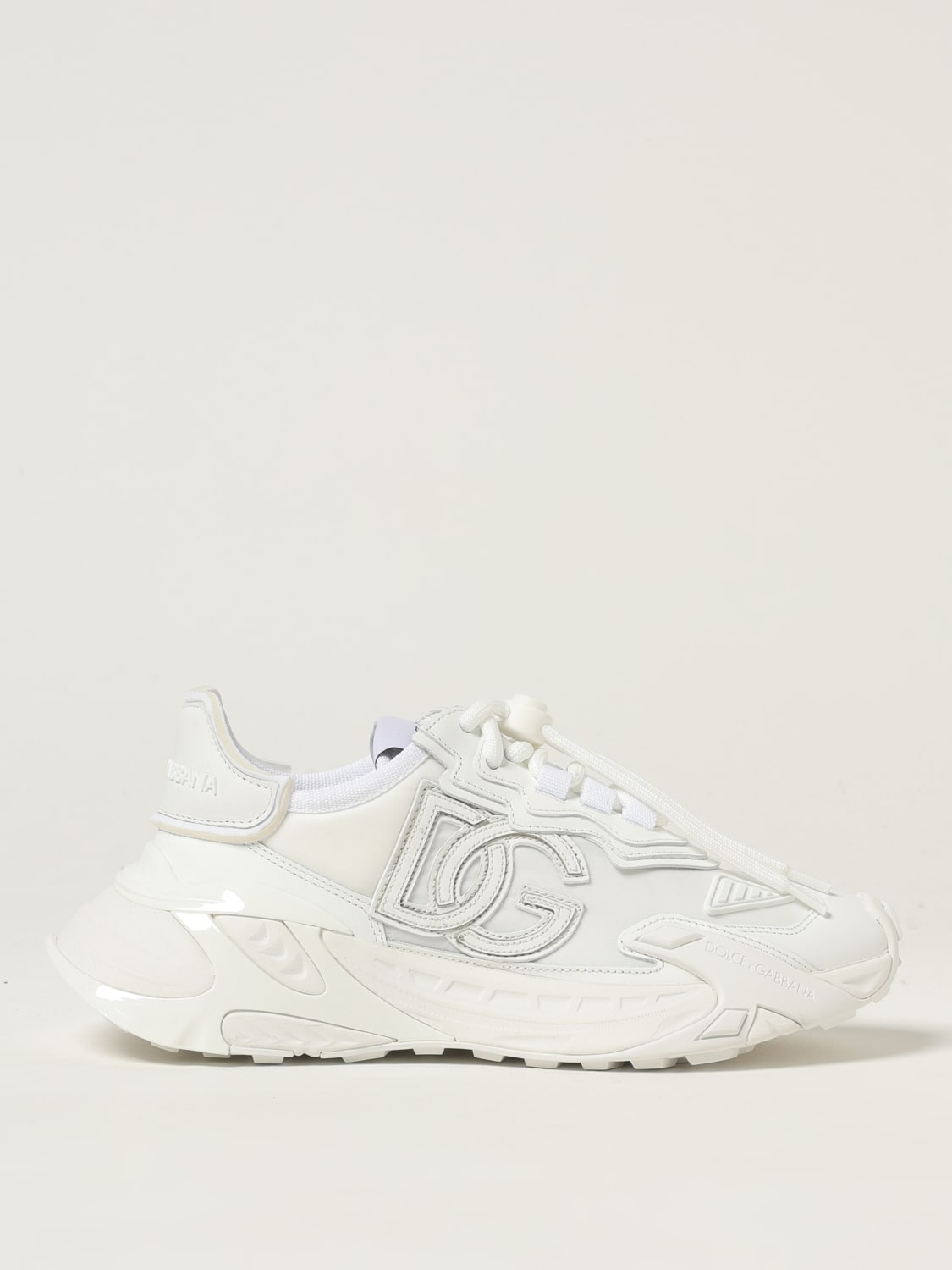 DOLCE & GABBANA SNEAKERS: Sneakers Day Faster Dolce & Gabbana in pelle e nylon , Bianco - Img 1