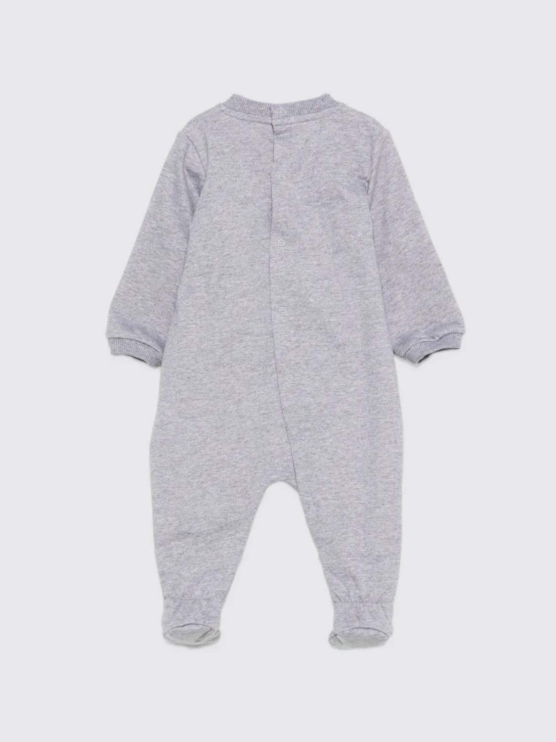 MOSCHINO TUTA: Tuta in cotone con logo Moschino, Grigio - Img 2