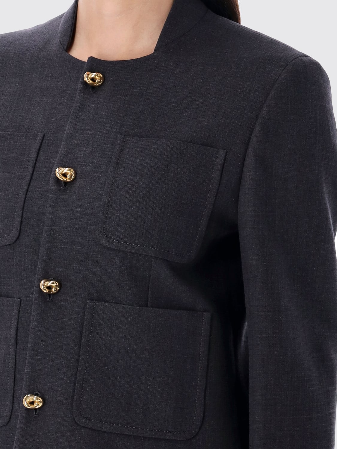 BOTTEGA VENETA CHAQUETA: Chaqueta mujer Bottega Veneta, Gris - Img 3