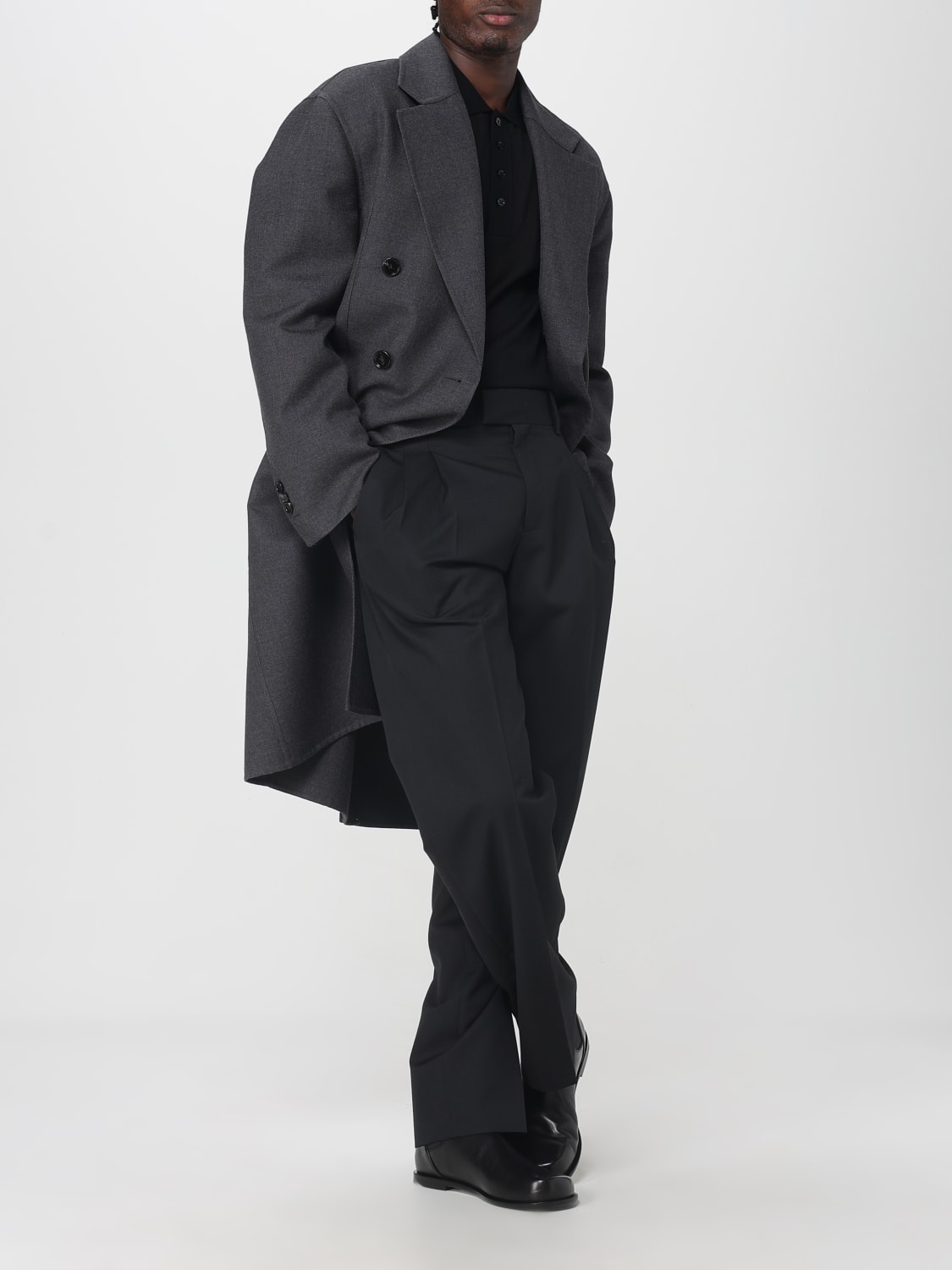 BOTTEGA VENETA: Manteau homme - Gris | Manteau Bottega Veneta