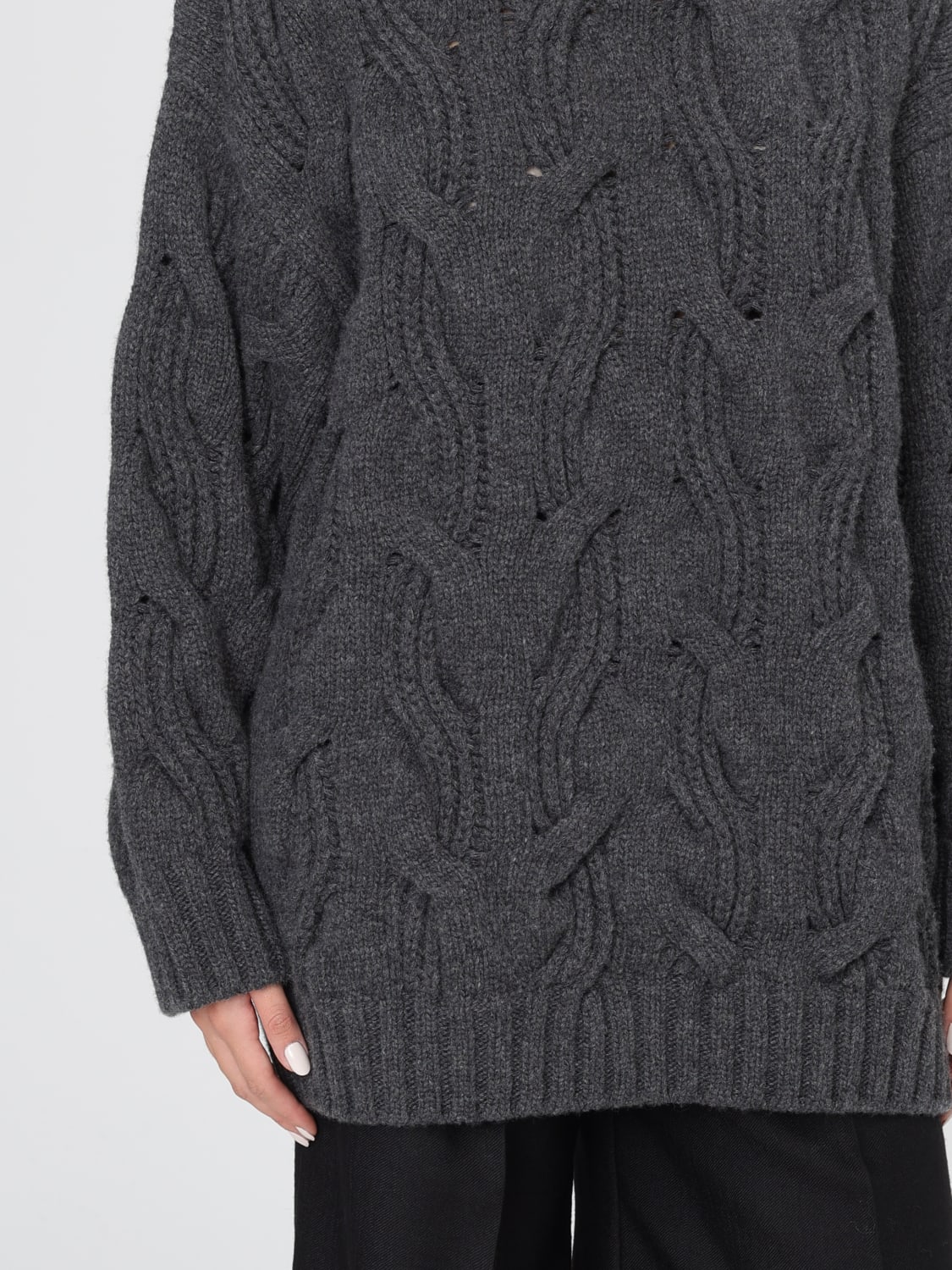 BOTTEGA VENETA JERSEY: Jersey mujer Bottega Veneta, Gris - Img 5