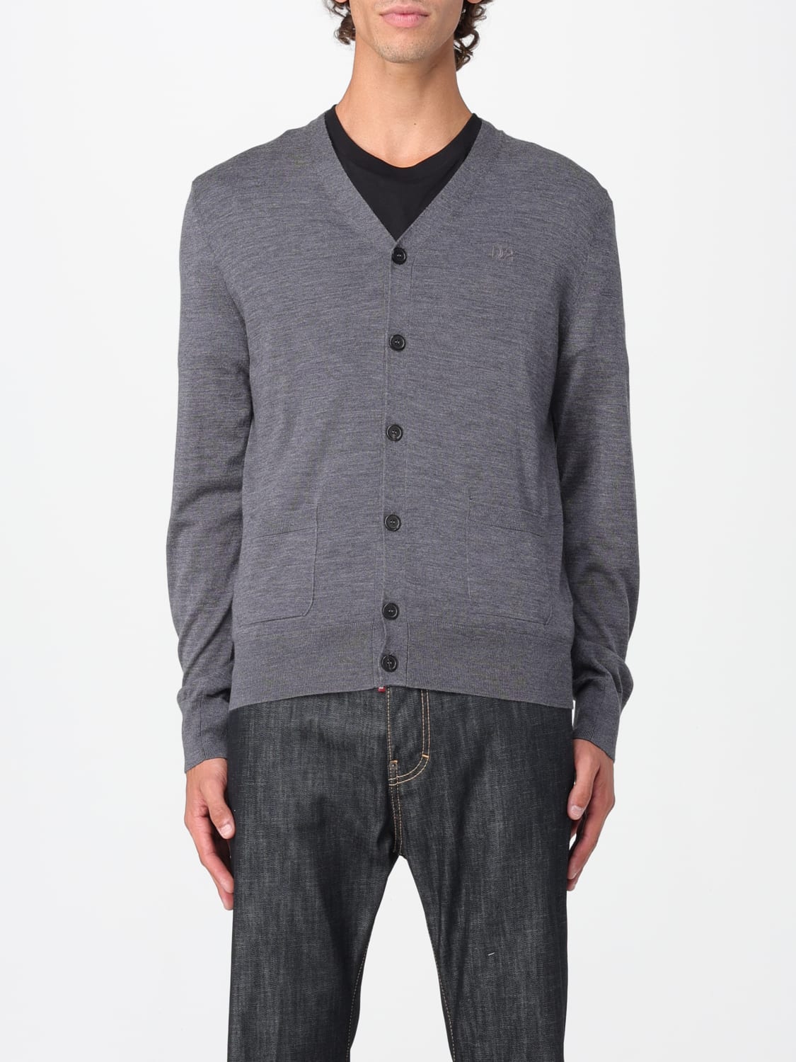 DSQUARED2 SWEATER: Cardigan men Dsquared2, Grey - Img 1