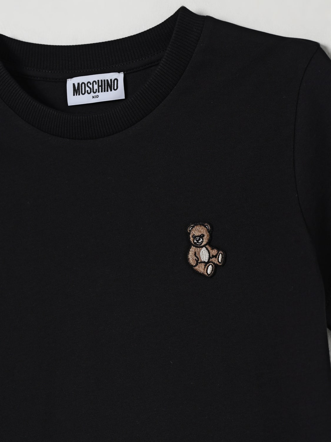 MOSCHINO T-SHIRT: T-shirt kinder Moschino, Schwarz - Img 3