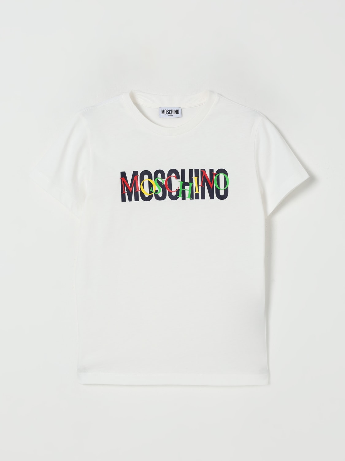 MOSCHINO T-SHIRT: T-shirt kids Moschino, White - Img 1