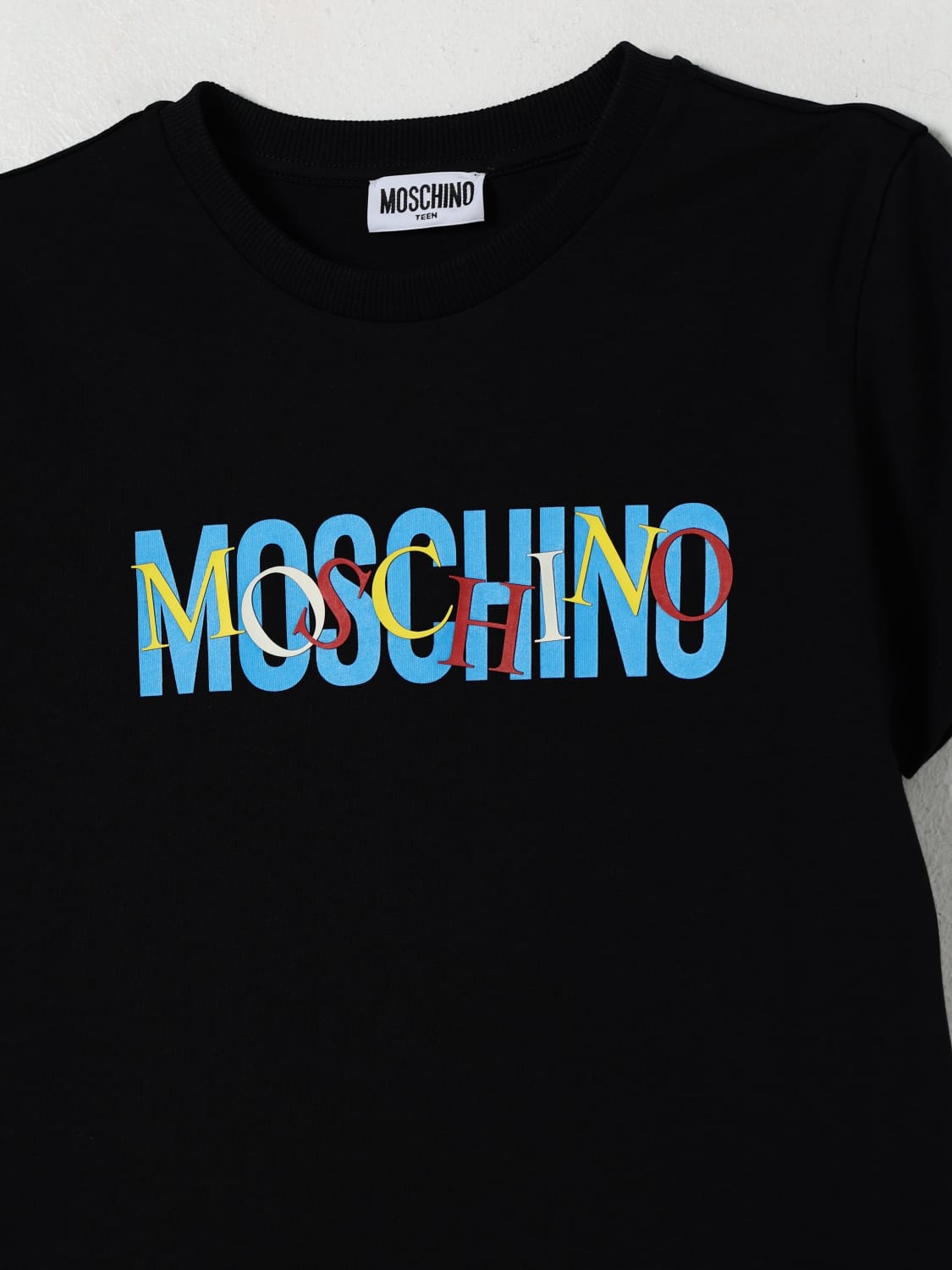 MOSCHINO T-SHIRT: T-shirt enfant Moschino, Noir - Img 3