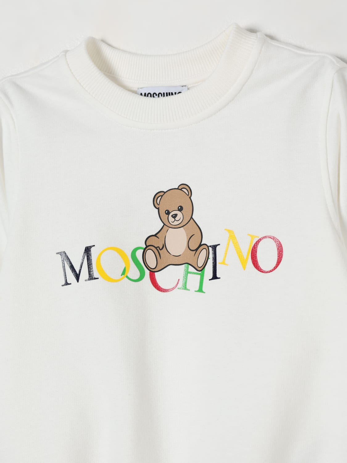 MOSCHINO SWEATER: Sweater kids Moschino, White - Img 3