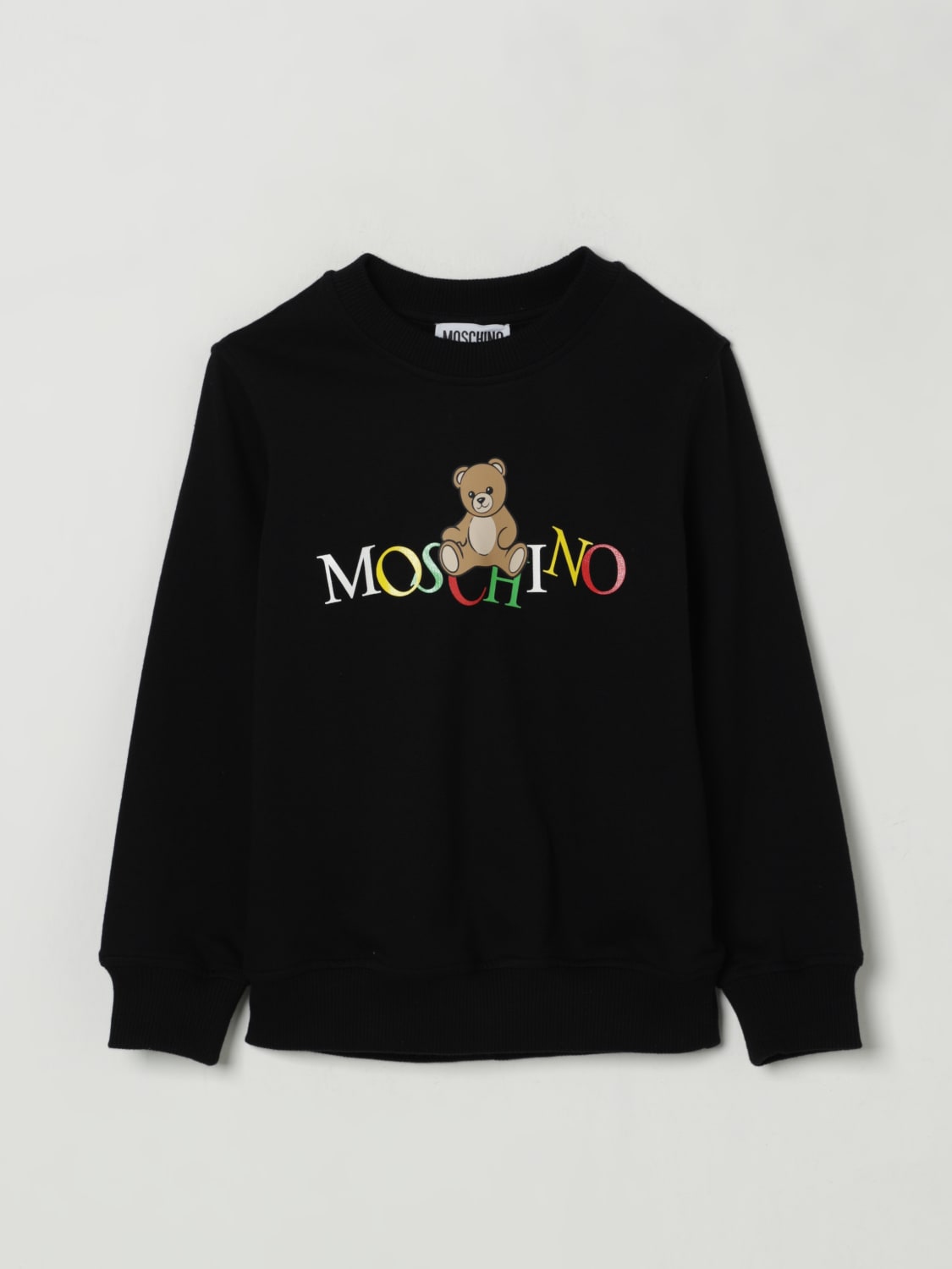 MOSCHINO SWEATER: Sweater kids Moschino, Black - Img 1