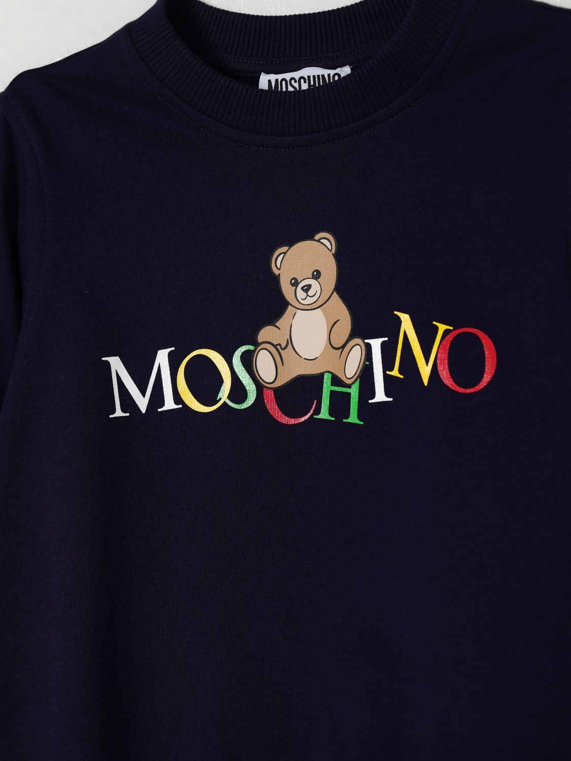 MOSCHINO SWEATER: Sweater kids Moschino, Blue - Img 3