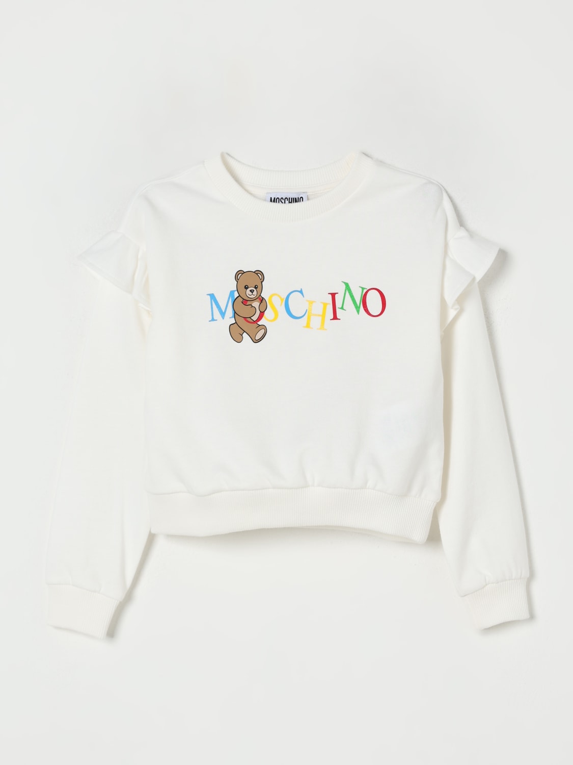 MOSCHINO SWEATER: Sweater kids Moschino, White - Img 1