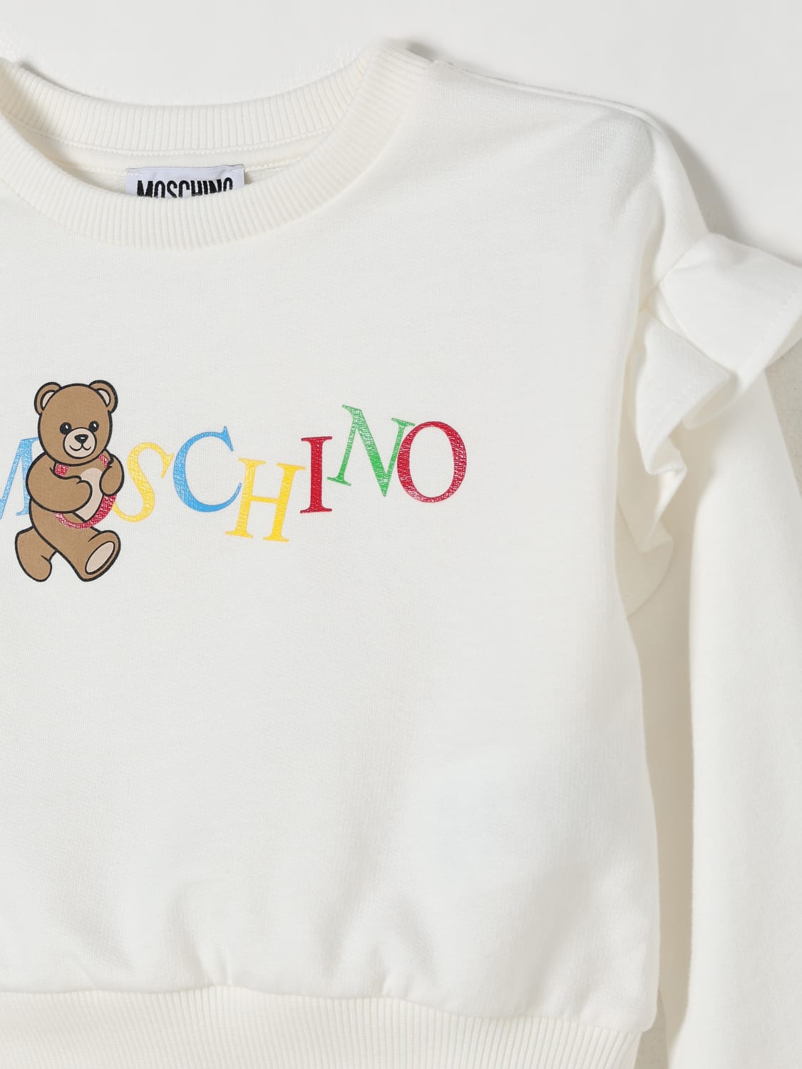 MOSCHINO SWEATER: Sweater kids Moschino, White - Img 3