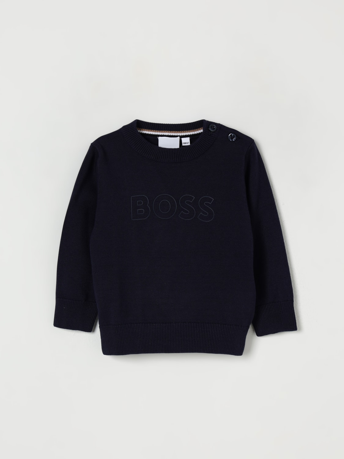 BOSS MAGLIA: Pullover Boss in cotone , Marine - Img 1