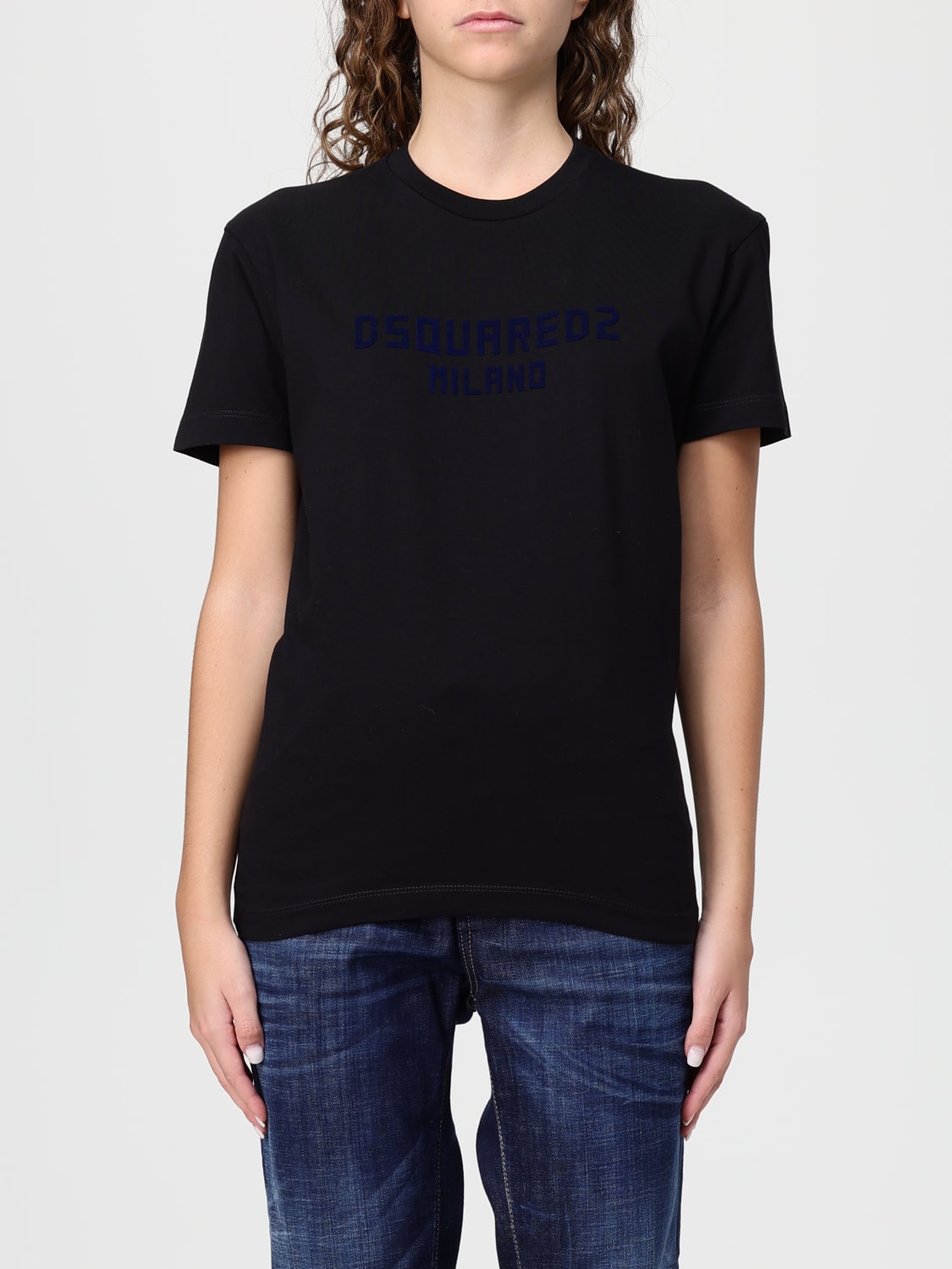 DSQUARED2 T-SHIRT: T-shirt woman Dsquared2, Black - Img 1