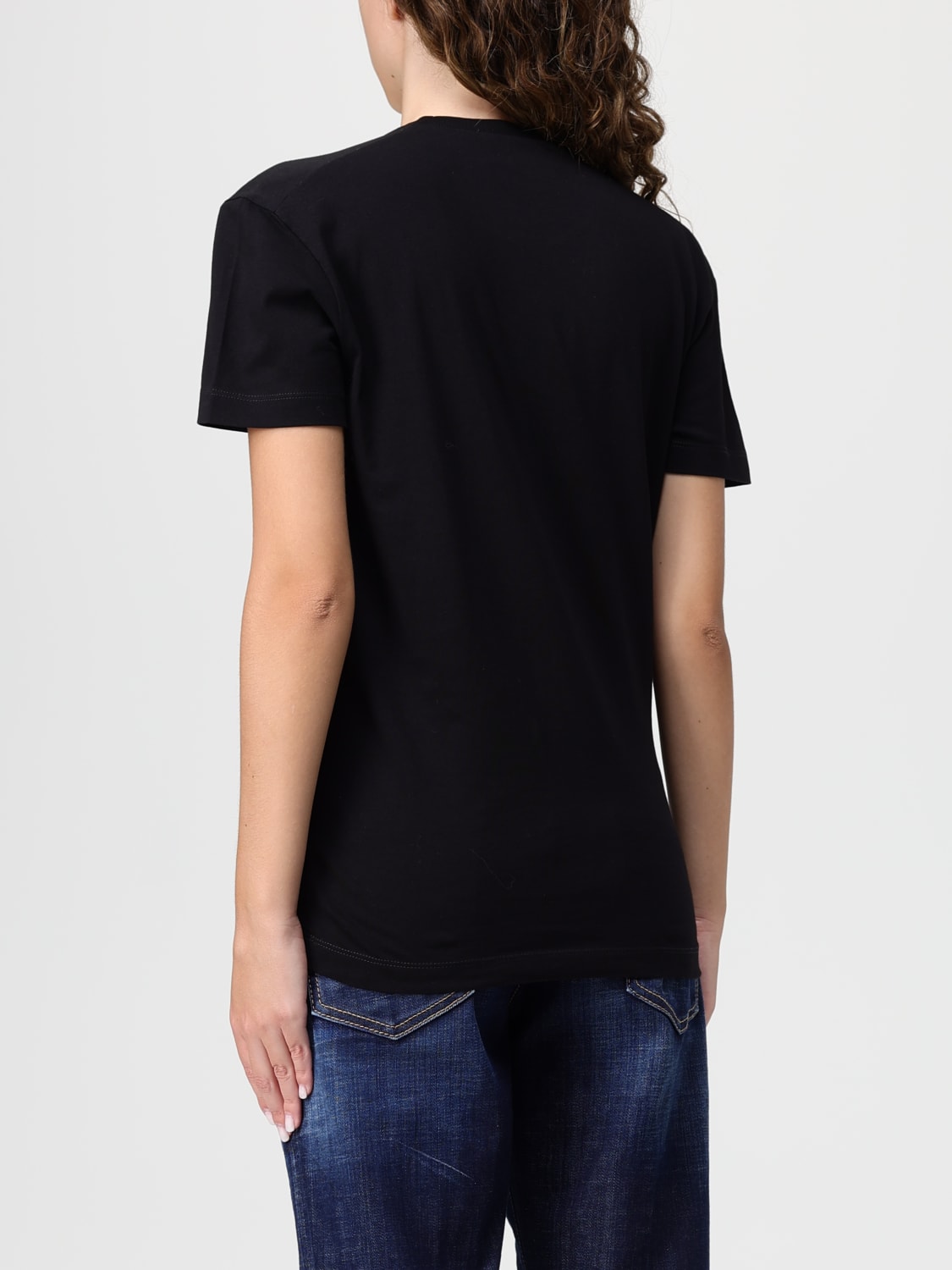 DSQUARED2 T-SHIRT: T-shirt woman Dsquared2, Black - Img 2