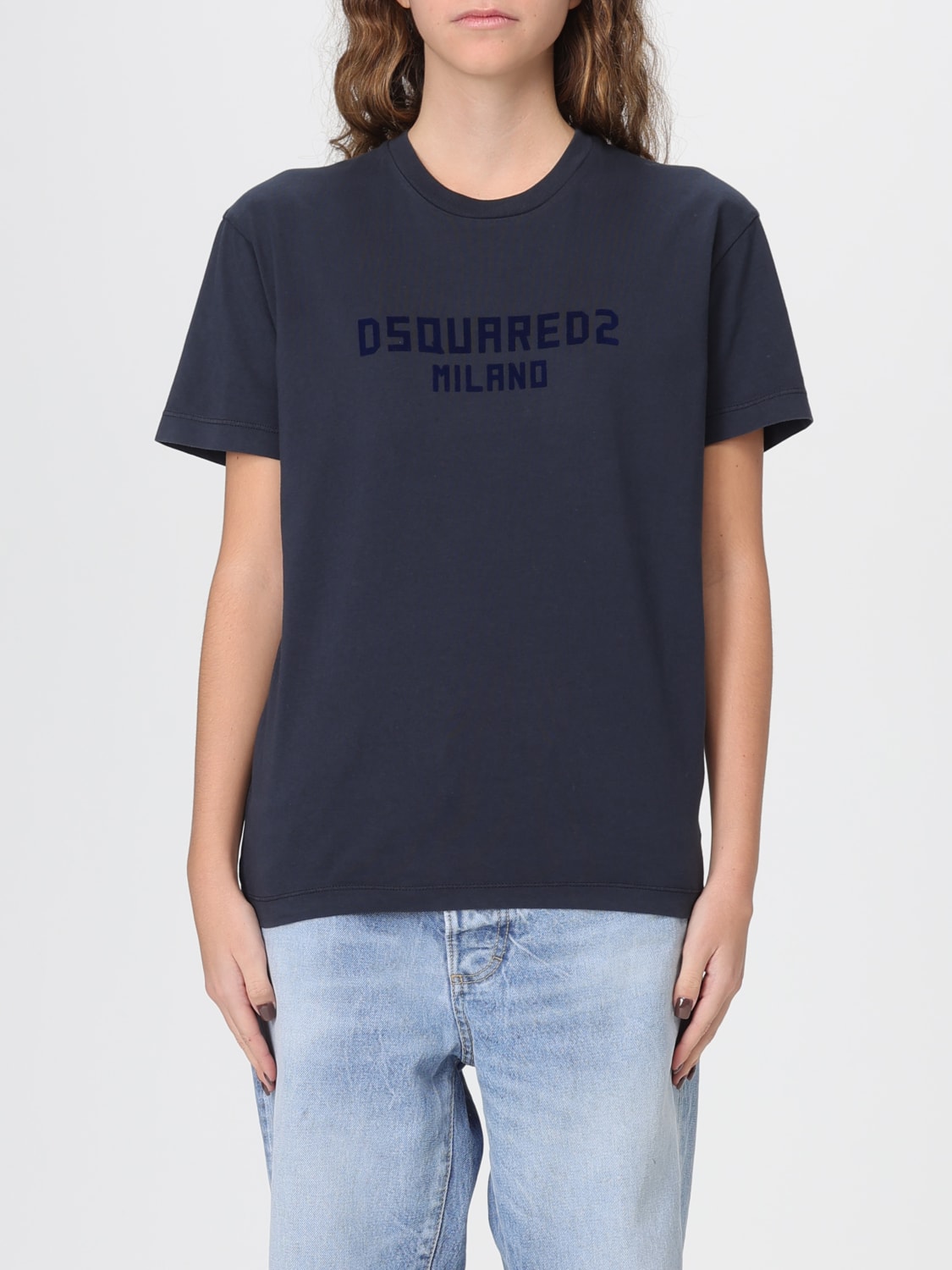 DSQUARED2 CAMISETA: Camiseta mujer Dsquared2, Azul Oscuro - Img 1