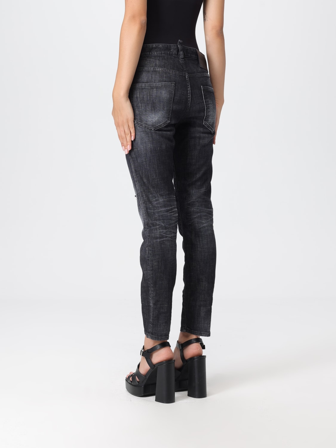 DSQUARED2 JEANS: Jeans woman Dsquared2, Black - Img 2