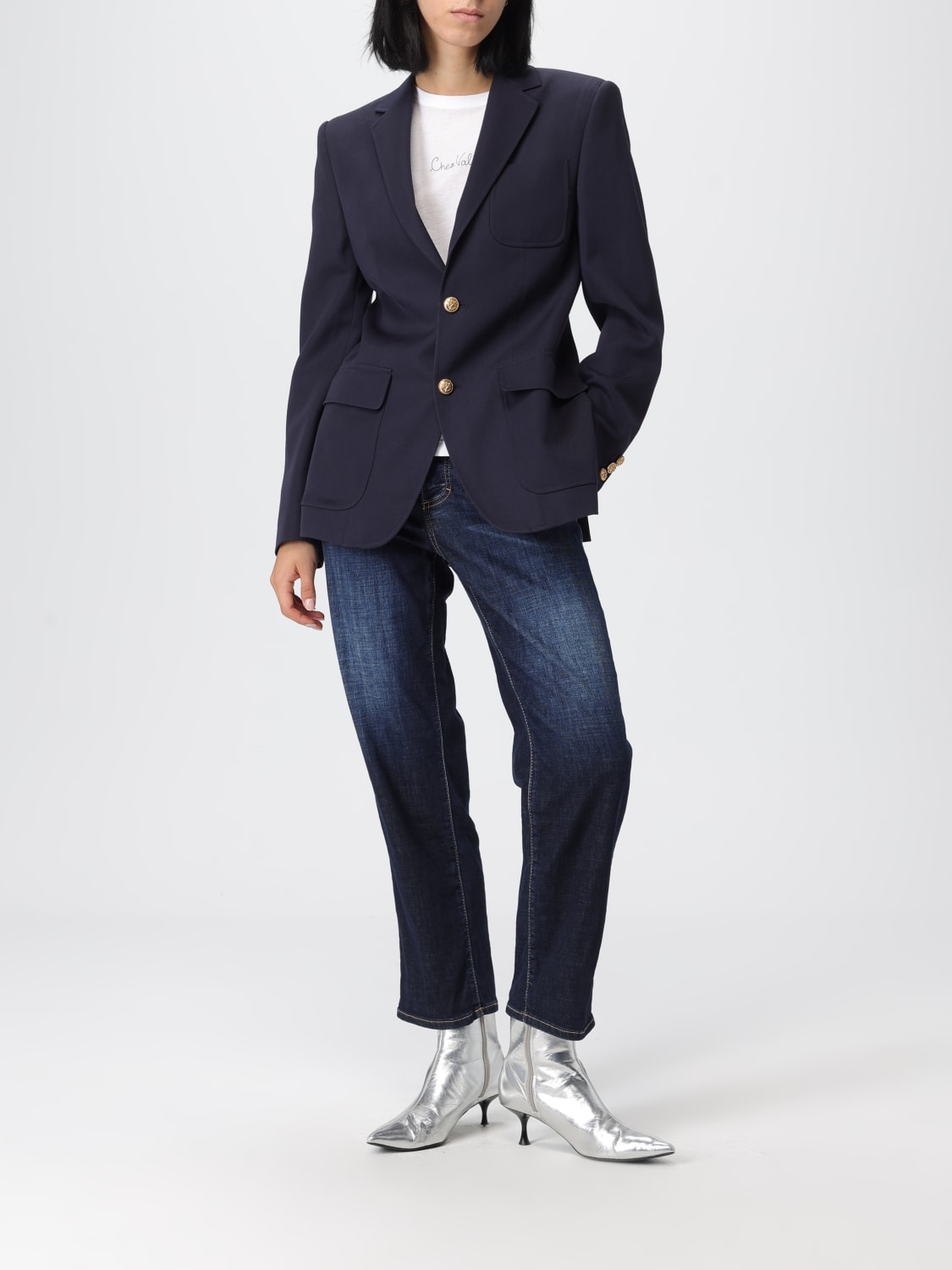 DSQUARED2 GIACCA: Giacca monopetto Dsquared2 in lana , Blue - Img 2