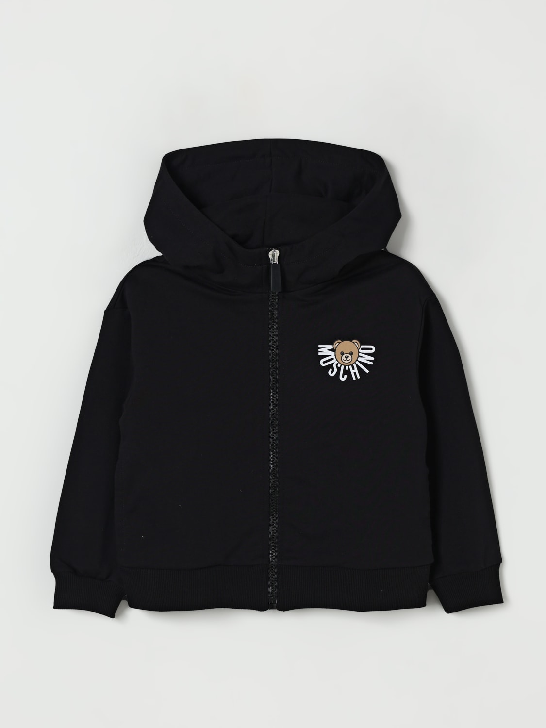 MOSCHINO SWEATER: Sweater kids Moschino, Black - Img 1