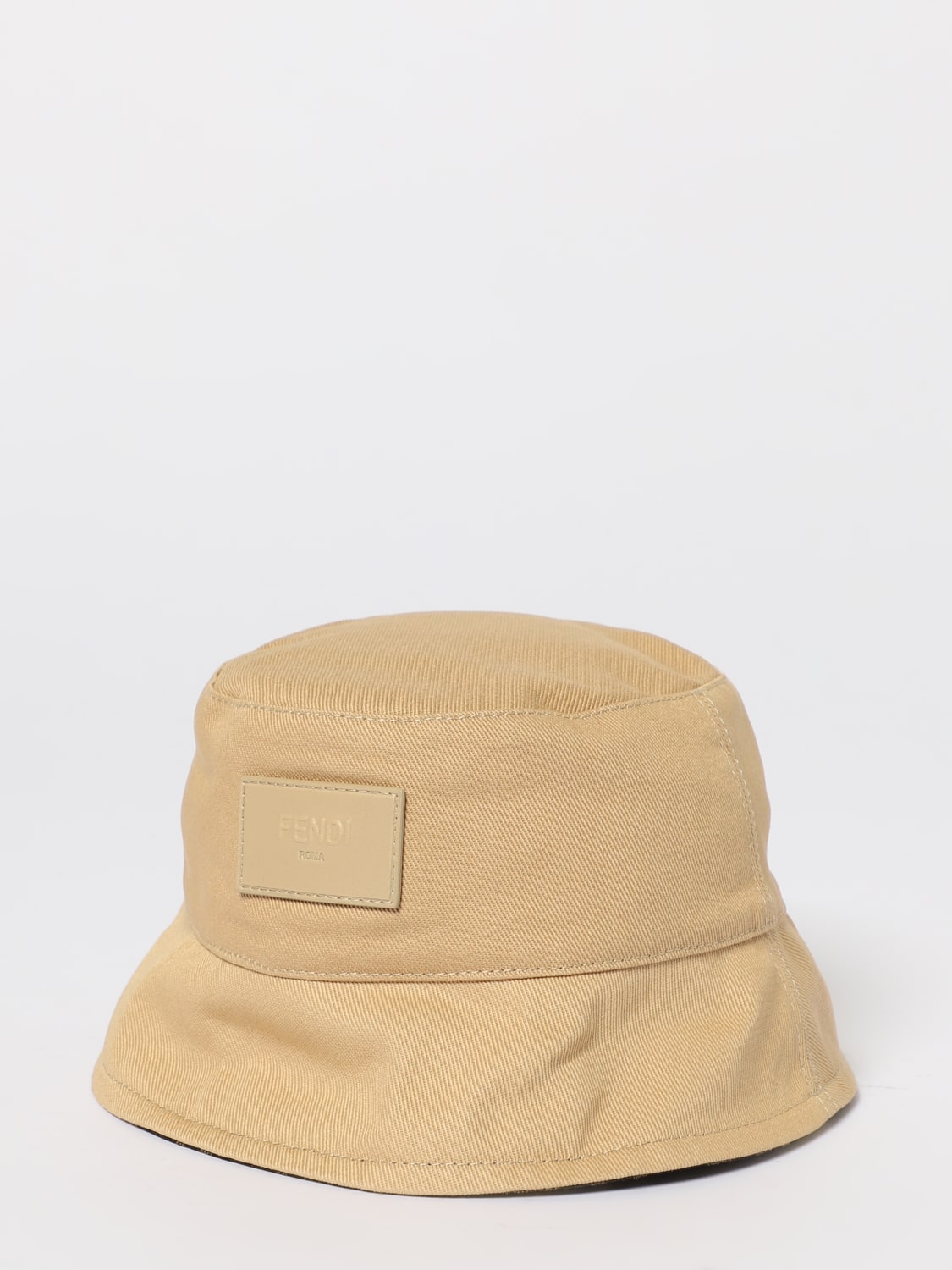 FENDI HAT: Hat men Fendi, Beige - Img 1