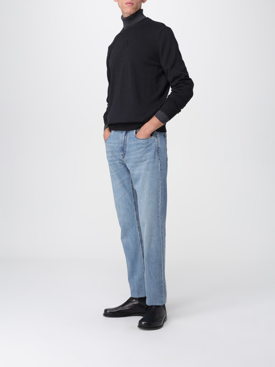 FENDI SWEATER: Sweater men Fendi, Red - Img 2