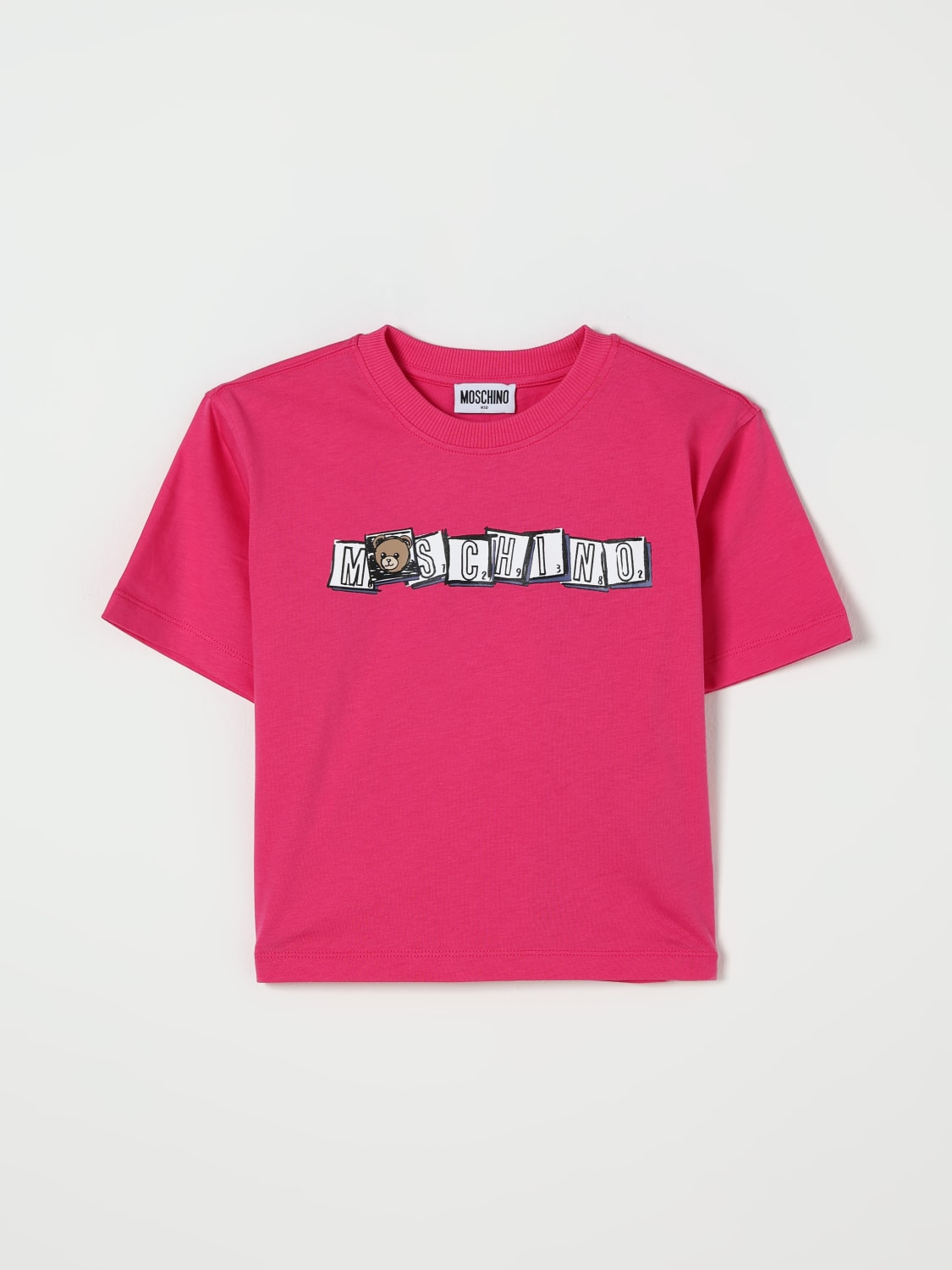 MOSCHINO T-SHIRT: T-shirt kids Moschino, Pink - Img 1