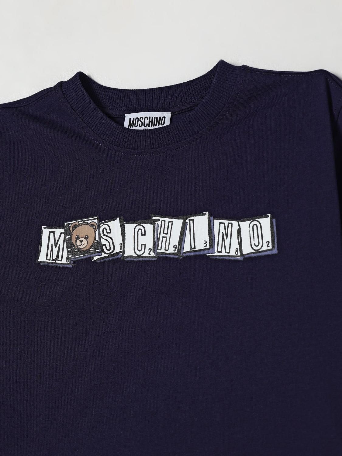 MOSCHINO T-SHIRT: T-shirt kids Moschino, Navy - Img 3