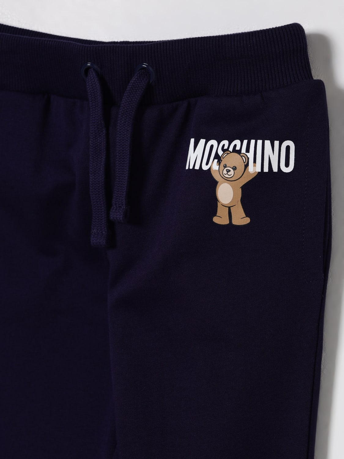 MOSCHINO 팬츠: 팬츠 남아 Moschino, 네이비 - Img 3