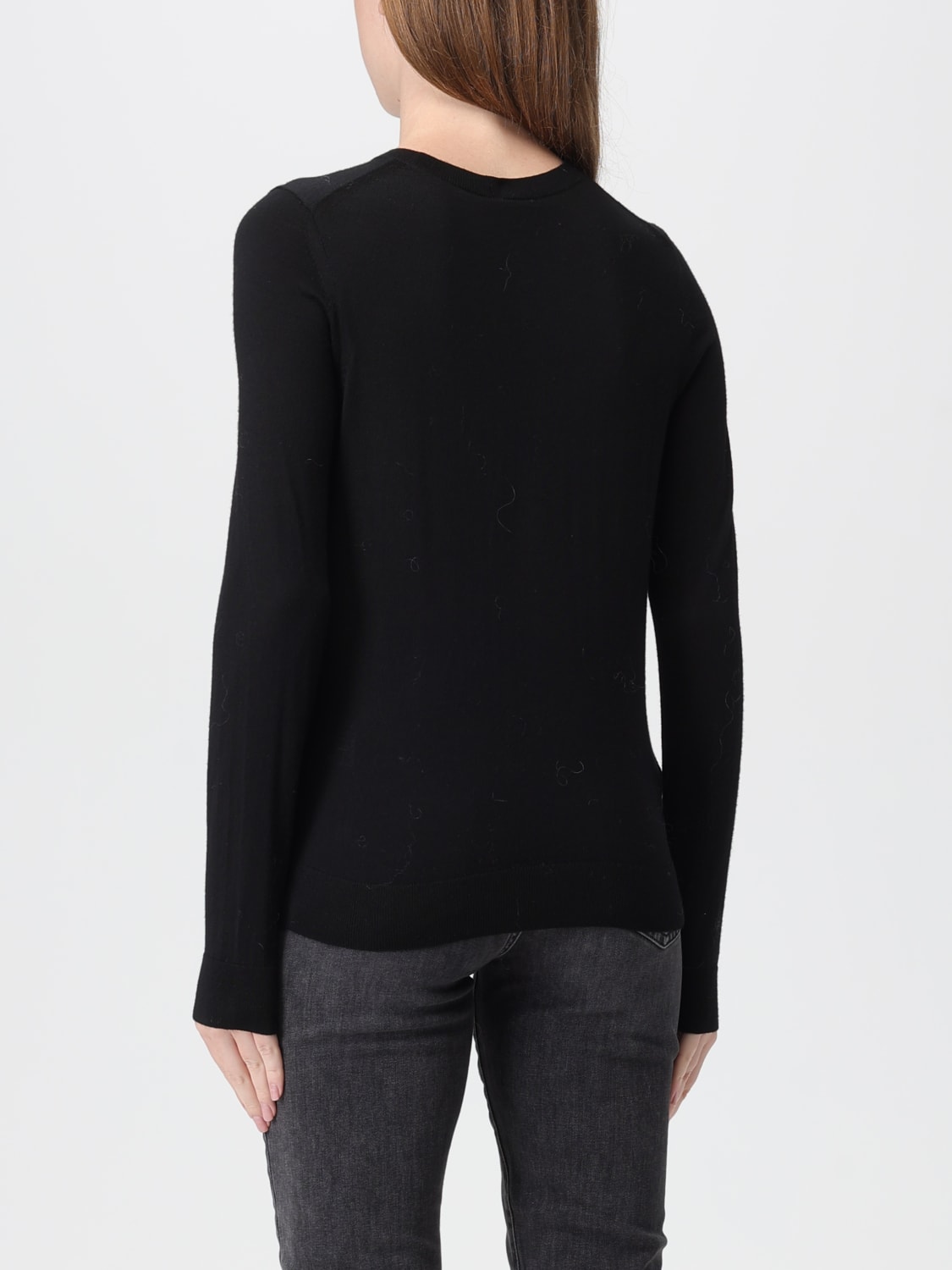 BOSS MAGLIA: Maglia a girocollo in lana vergine Boss, Nero - Img 2