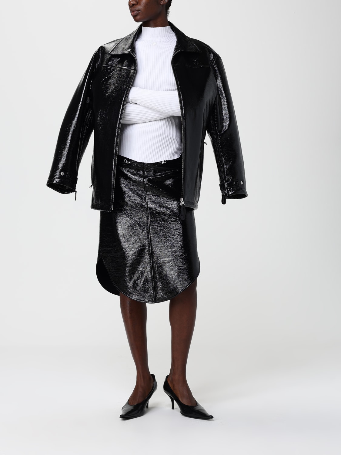 COURRÈGES JERSEY: Sudadera mujer CourrÈges, Blanco - Img 2